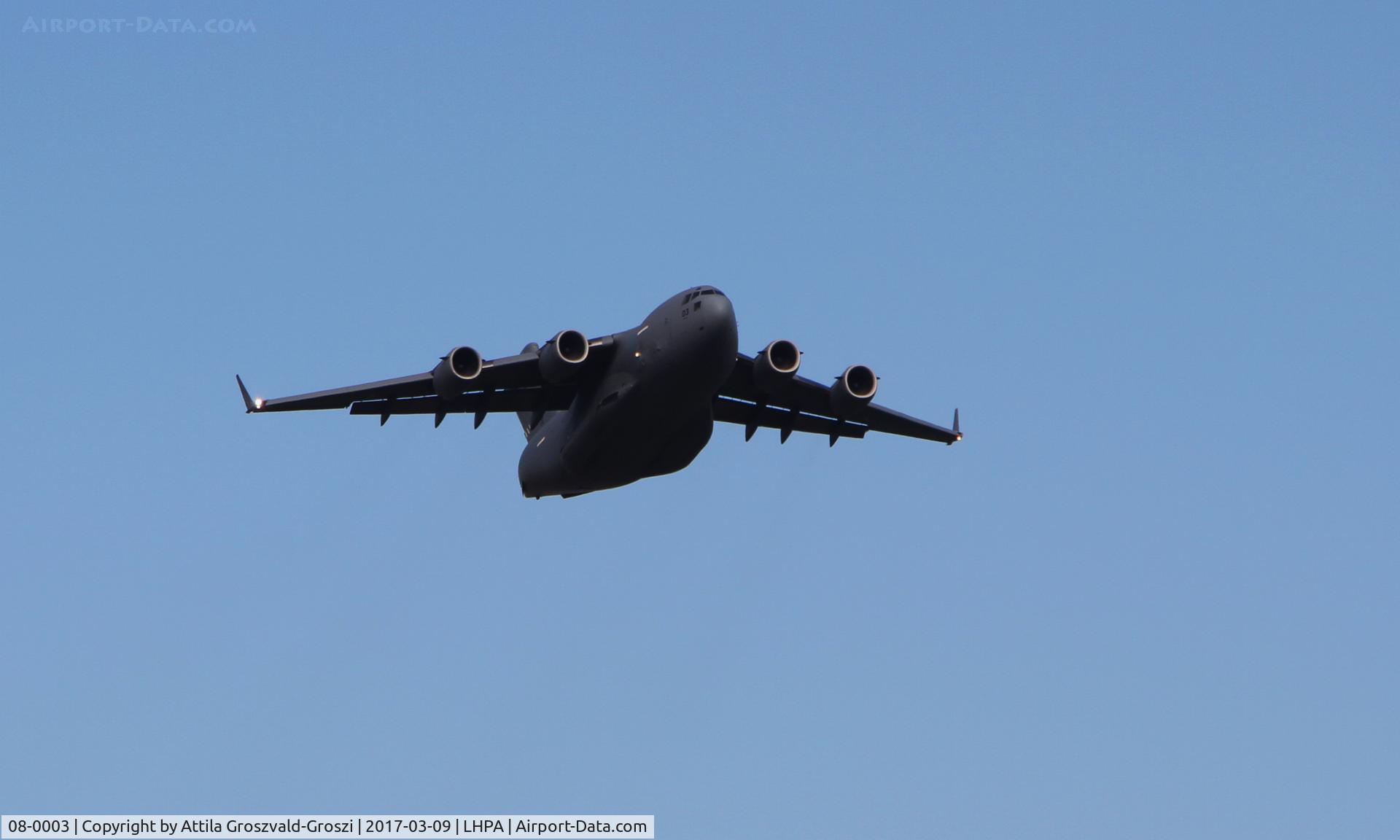 08-0003, 2009 Boeing C-17A Globemaster III C/N F-211/SAC-3, Pápa Air Base, Hungary