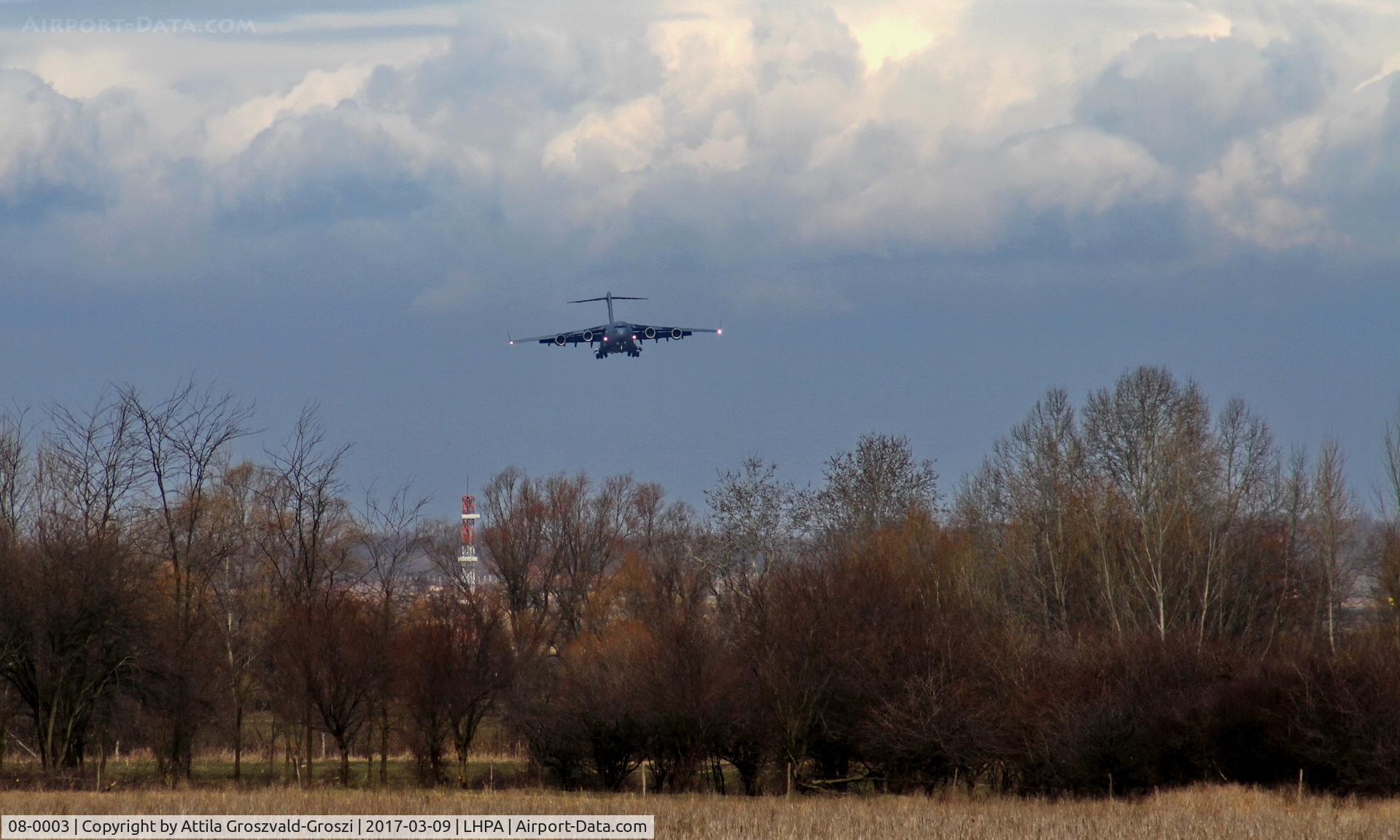 08-0003, 2009 Boeing C-17A Globemaster III C/N F-211/SAC-3, Pápa Air Base, Hungary