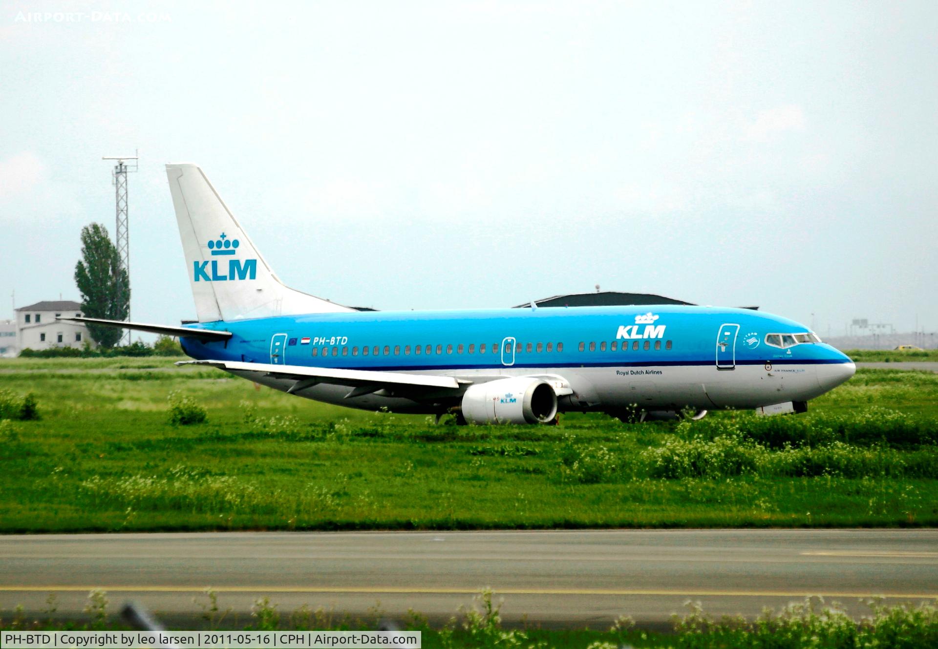 PH-BTD, 1992 Boeing 737-306 C/N 27420, Copenhagen 16.5.2011. 