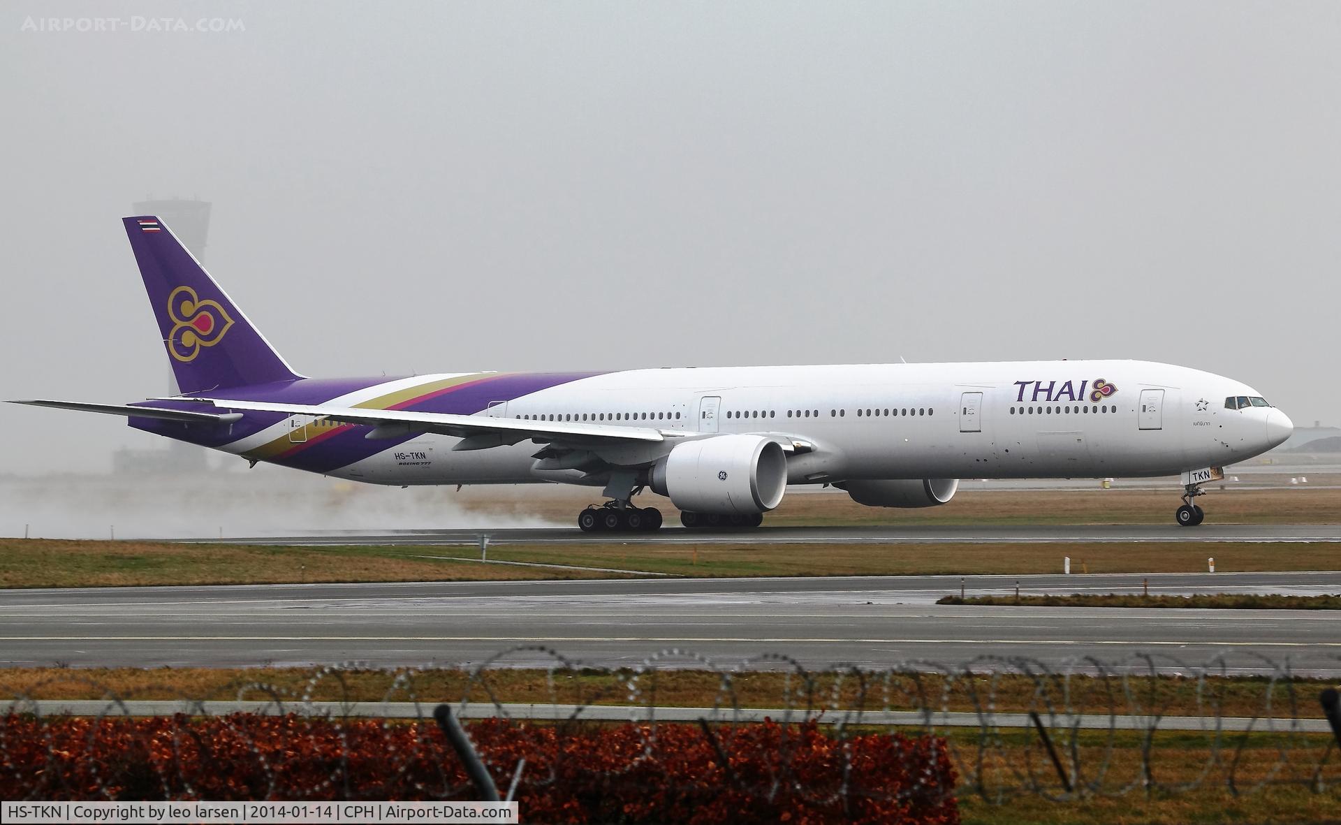 HS-TKN, 2013 Boeing 777-3AL/ER C/N 41523, Copenhagen 14.1.2014