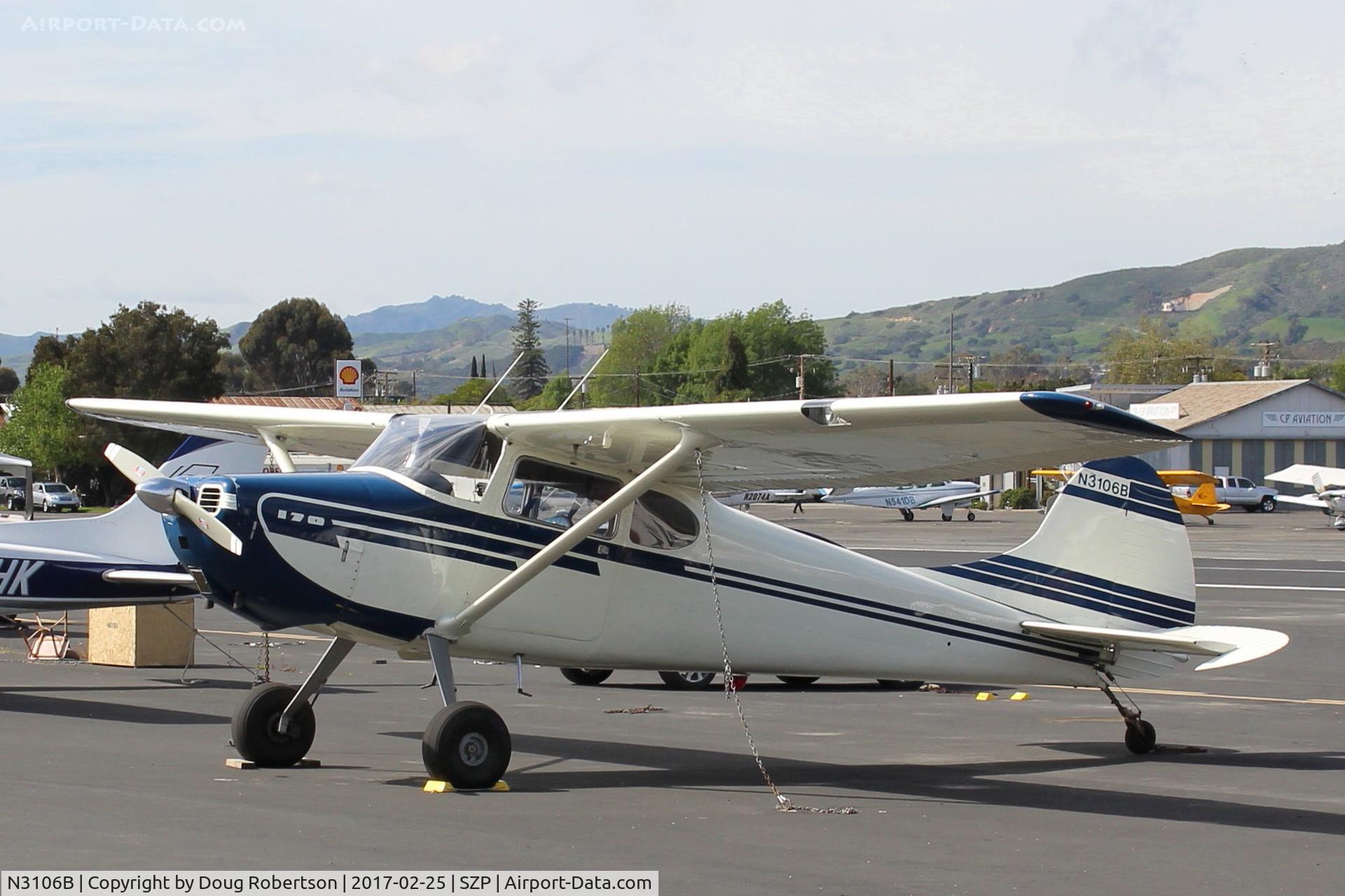 N3106B, 1952 Cessna 170B C/N 25348, 1952 Cessna 170B, Continental C145 145 Hp