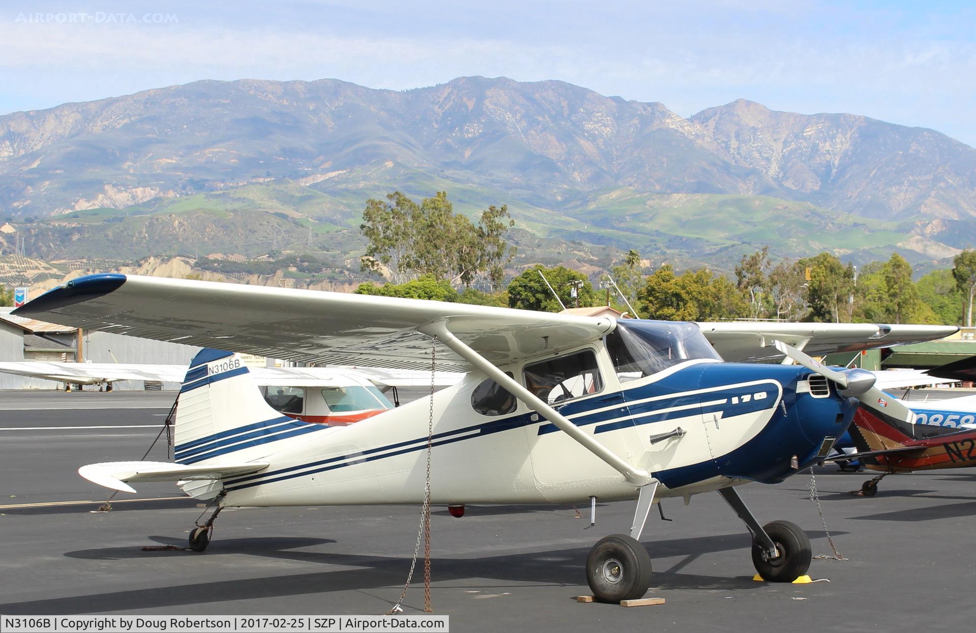 N3106B, 1952 Cessna 170B C/N 25348, 1952 Cessna 170B, Continental C145 145 Hp