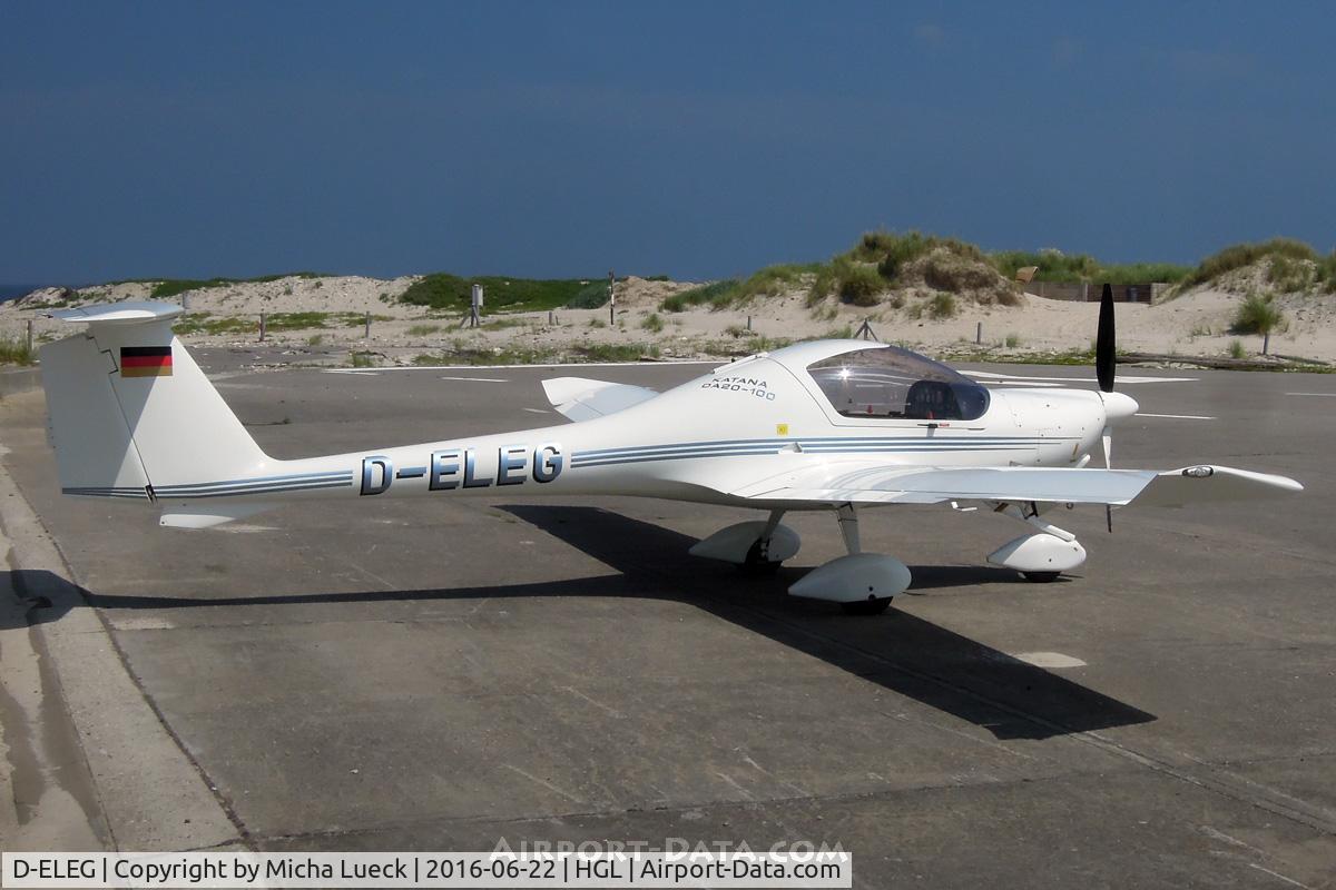 D-ELEG, Diamond DA-20-100 Katana C/N 10017, At Helgoland Düne
