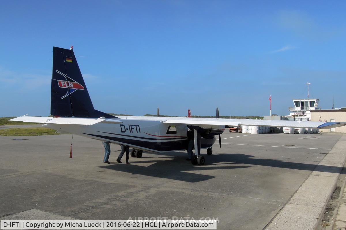 D-IFTI, 2001 Britten-Norman BN-2B-20 Islander C/N 2299, At Helgoland Düne