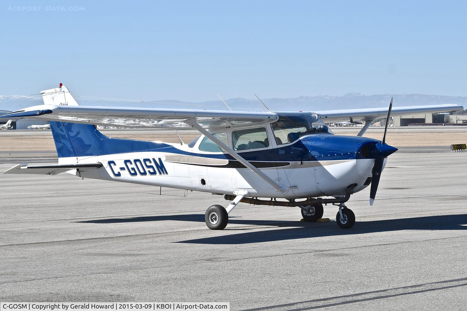 C-GOSM, 1976 Cessna 172M C/N 17267277, Parked on the north GA ramp.