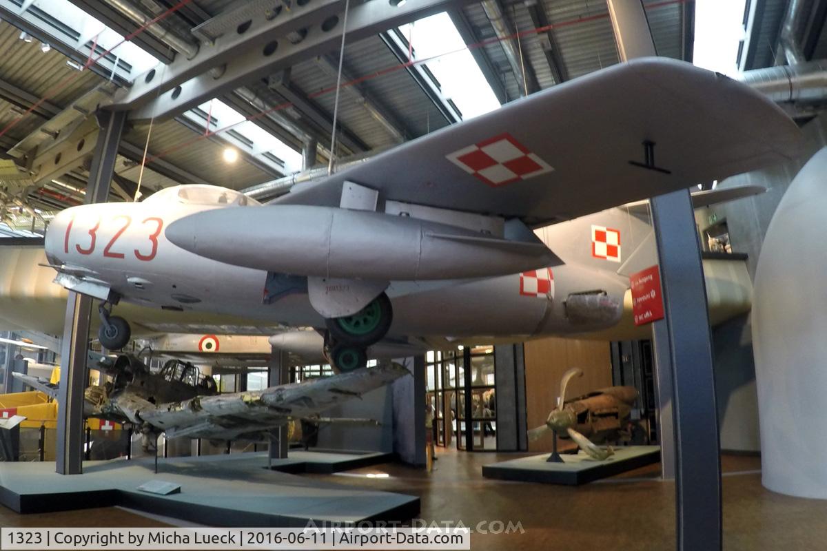 1323, PZL-Mielec Lim-2 (MiG-15bis) C/N 1B01323, At the Deutsches Technikmuseum in Berlin