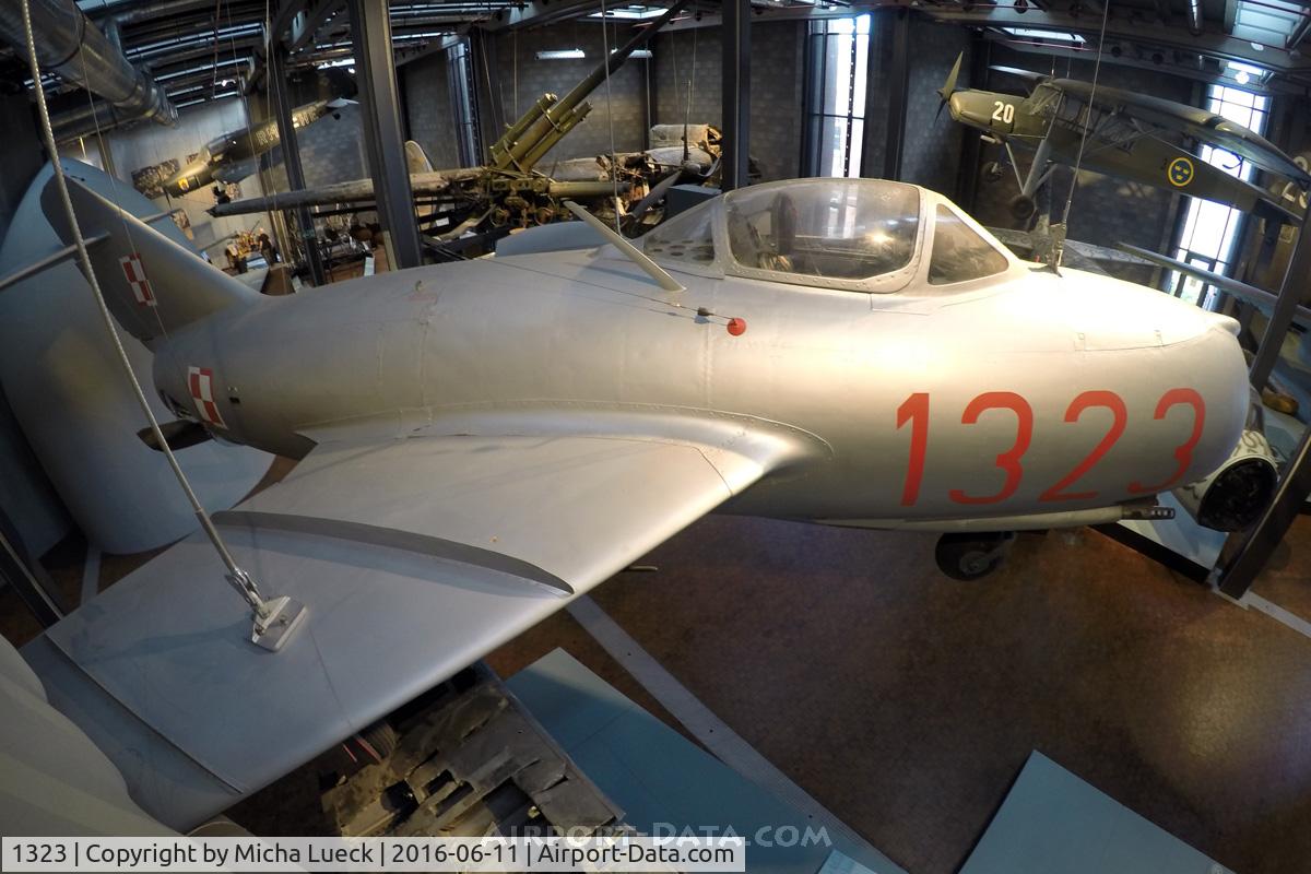 1323, PZL-Mielec Lim-2 (MiG-15bis) C/N 1B01323, At the Deutsches Technikmuseum in Berlin