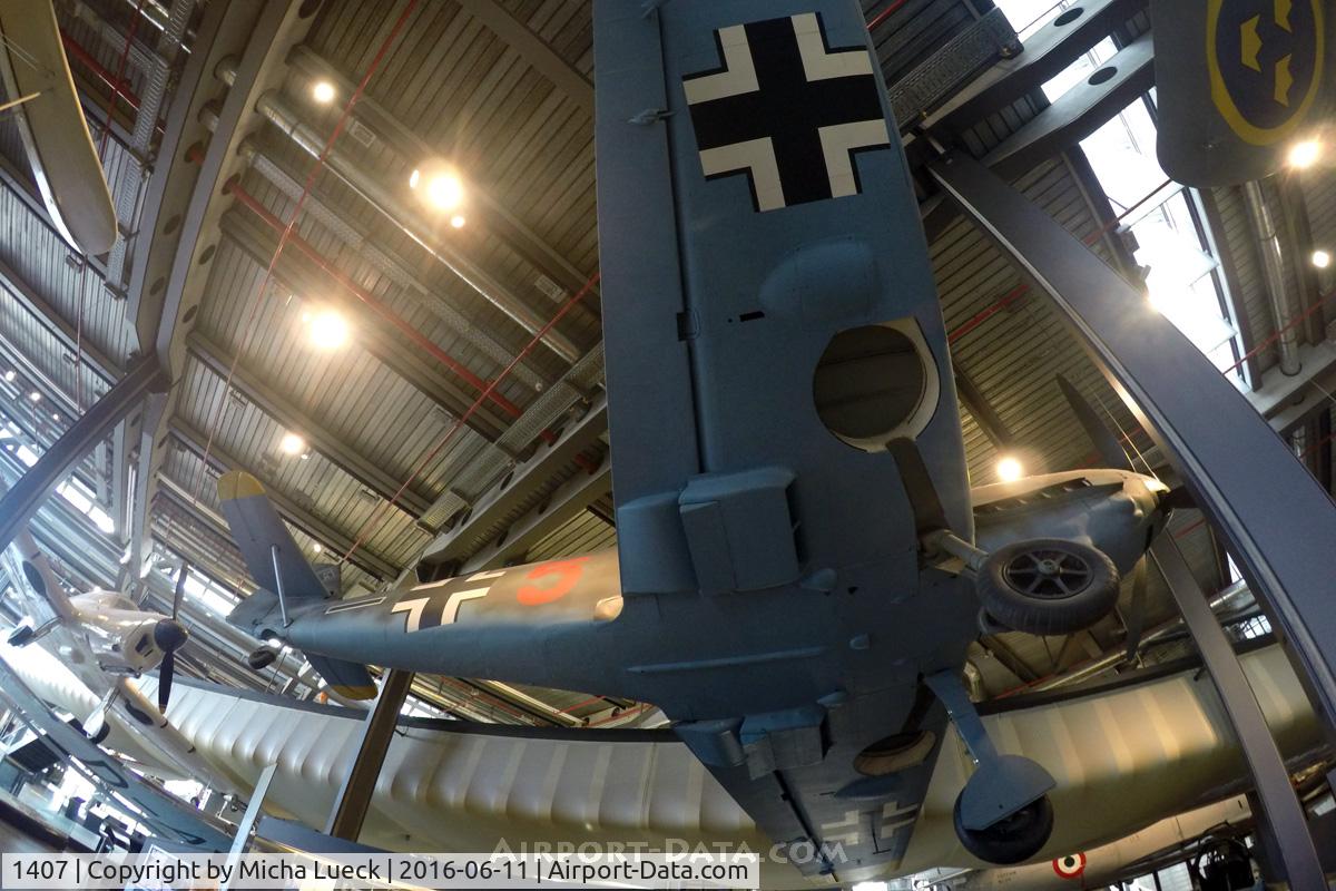 1407, Messerschmitt Bf-109E-4 C/N 1407, At the Deutsches Technikmuseum in Berlin