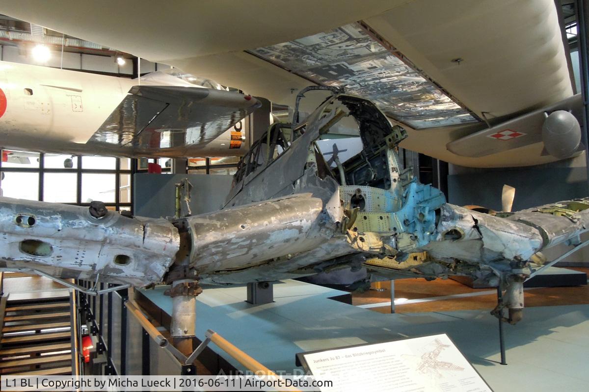 L1 BL, Junkers Ju-87R-2 Stuka C/N 5856, At the Deutsches Technikmuseum in Berlin