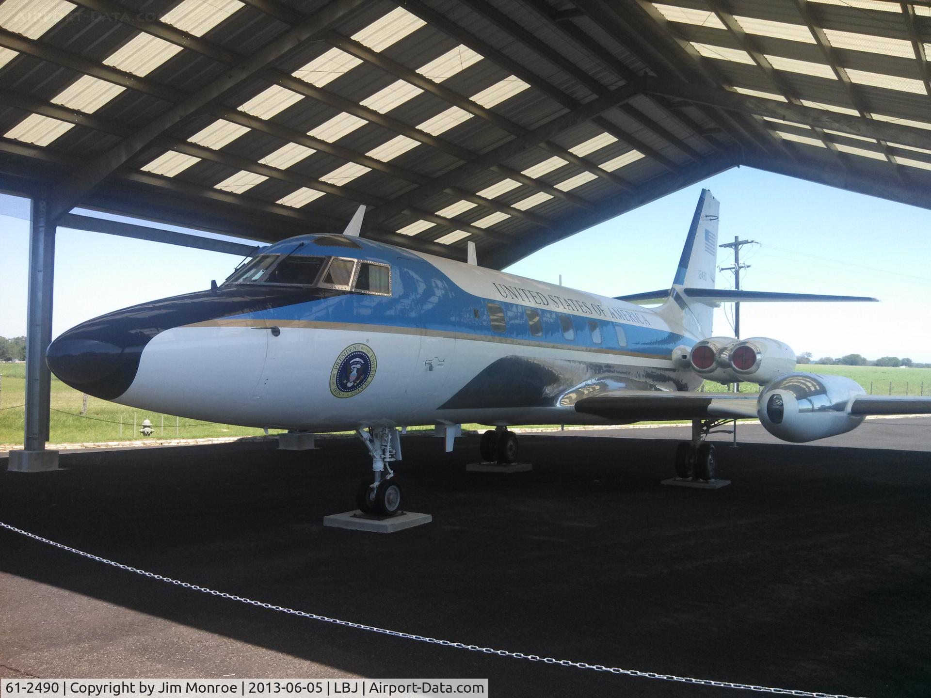 61-2490, 1962 Lockheed VC-140B-LM Jetstar C/N 1329-5024, Air Force One Half - on display at the LBJ Ranch