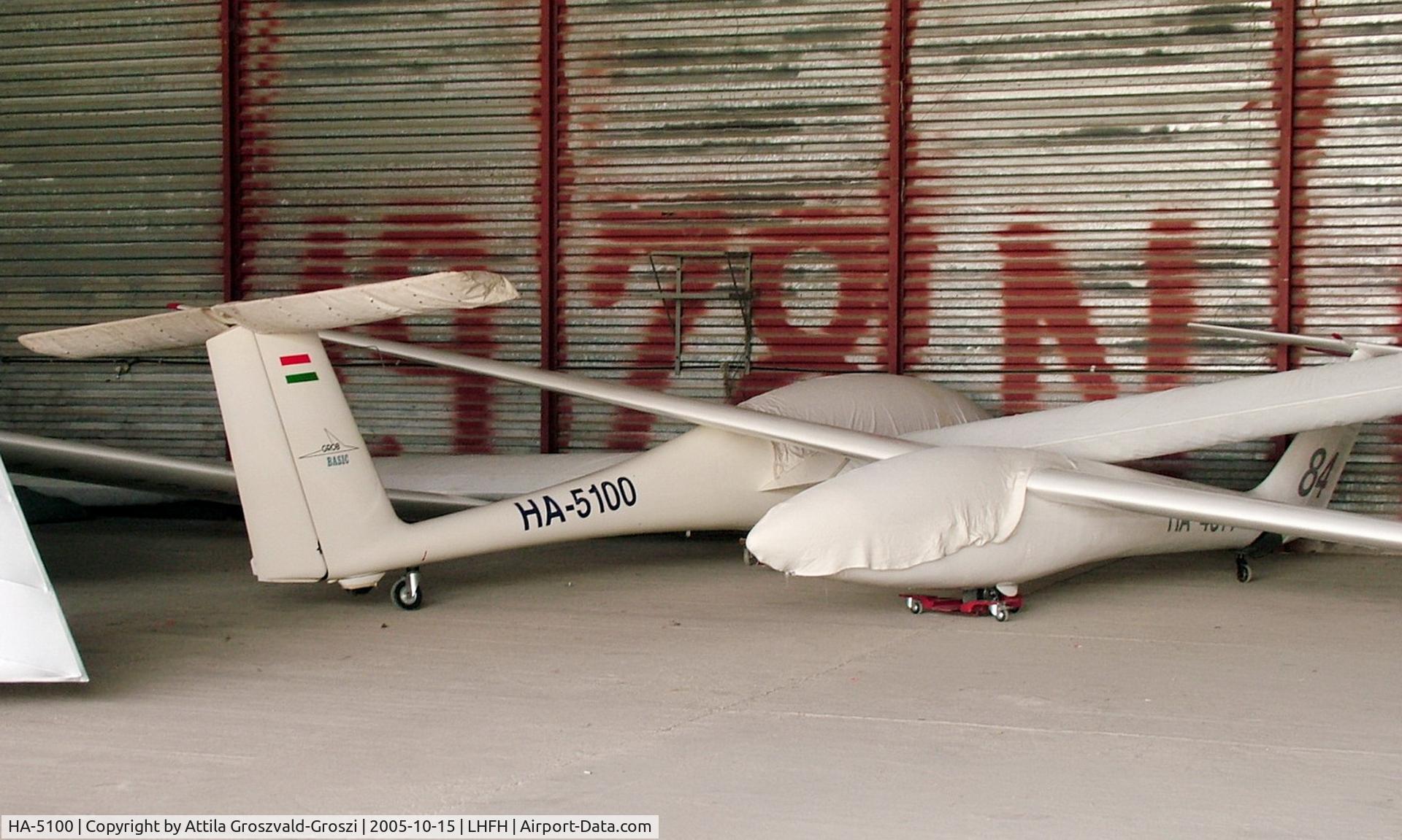 HA-5100, 1979 Grob G-103 Twin Astir II C/N 3186, Farkashegy Airfield, Hungary