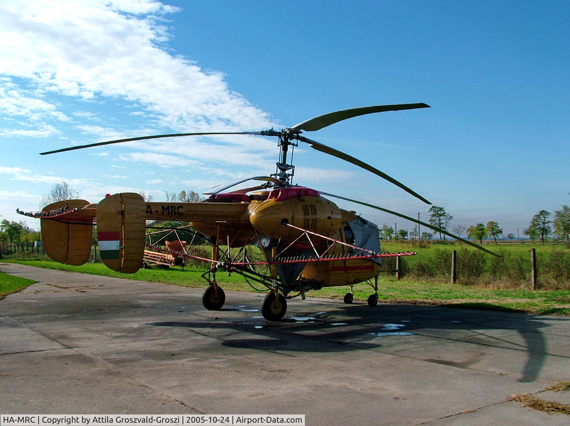 HA-MRC, 1978 Kamov Ka-26 Hoodlum C/N 7806409, Cegléd-Huszárdülö agricultural place, Hungary