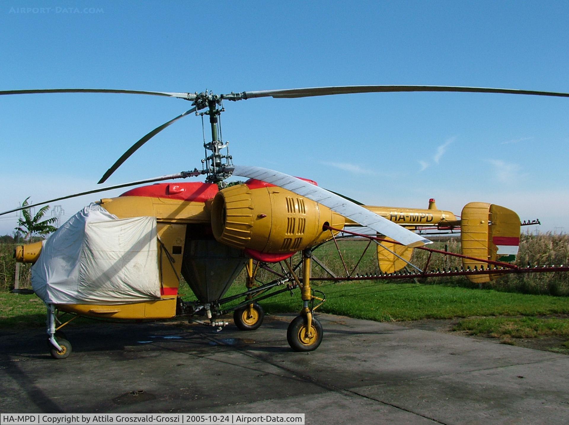 HA-MPD, 1977 Kamov Ka-26 Hoodlum C/N 7706111, Cegléd-Huszárdülö agricultural place, Hungary