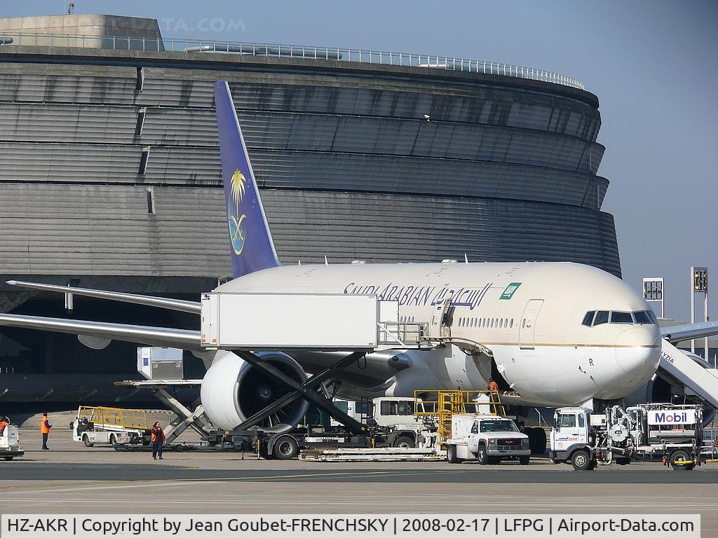 HZ-AKR, 1999 Boeing 777-268/ER C/N 28361, Saudi Arabian Airlines	 at CDG T1