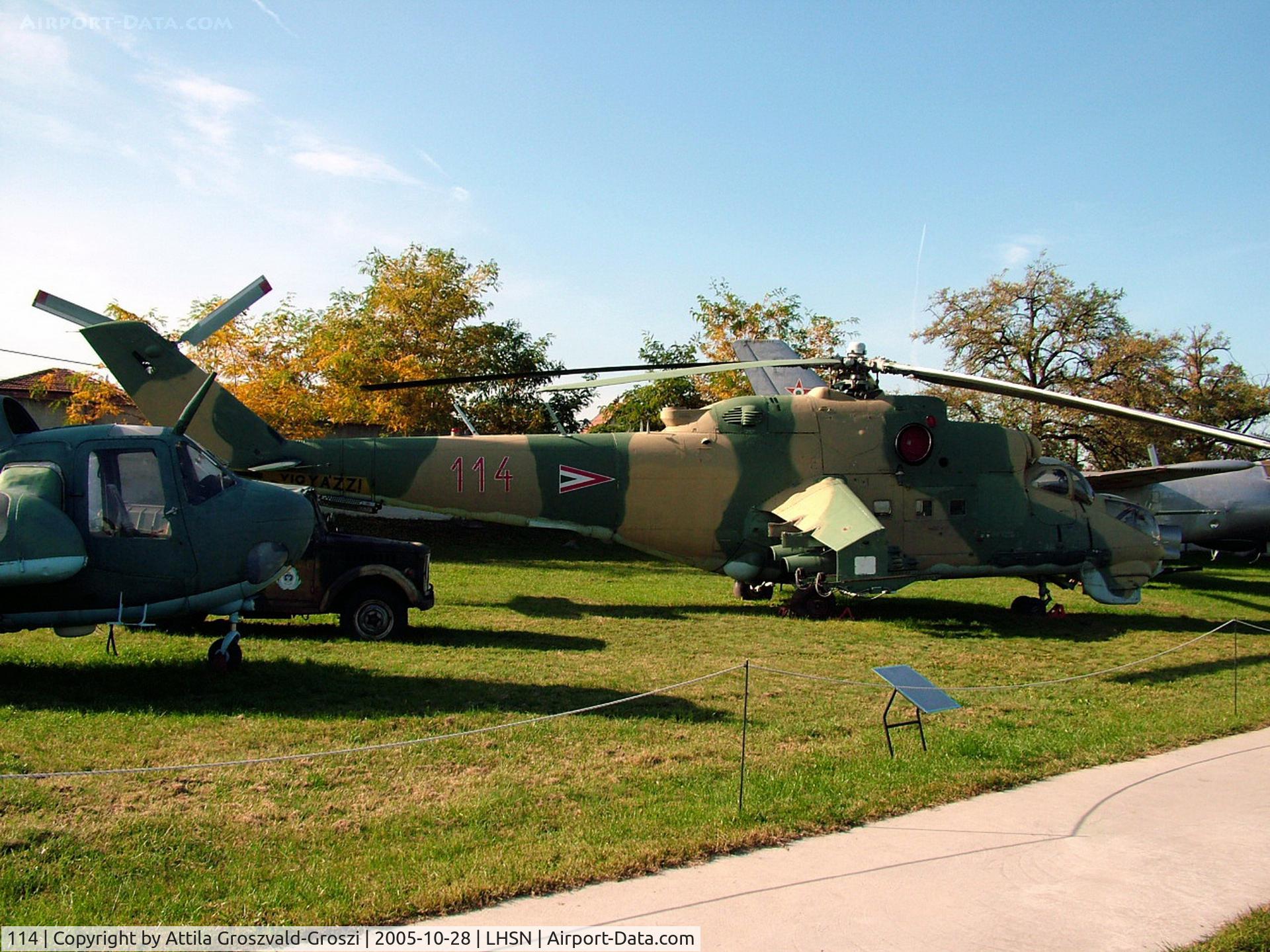 114, 1980 Mil Mi-24D Hind D C/N K20114, Szolnok airplane museum, Hungary (Hungary is not in operation