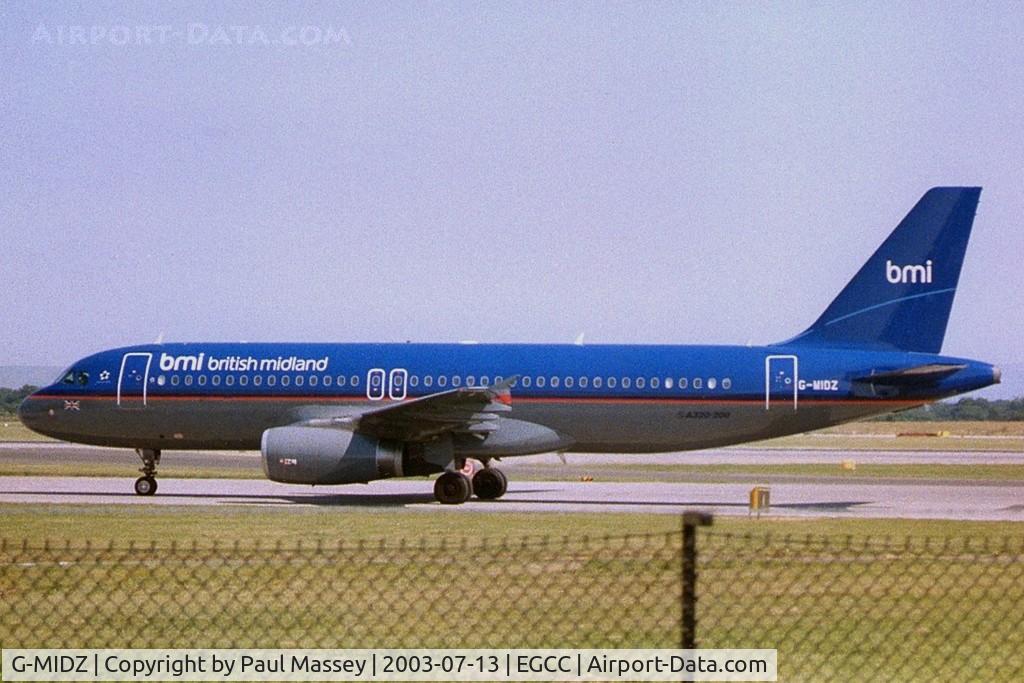 G-MIDZ, 1999 Airbus A320-232 C/N 934, Operated by British Midland Airways.EX:-F-WWII.Scan.