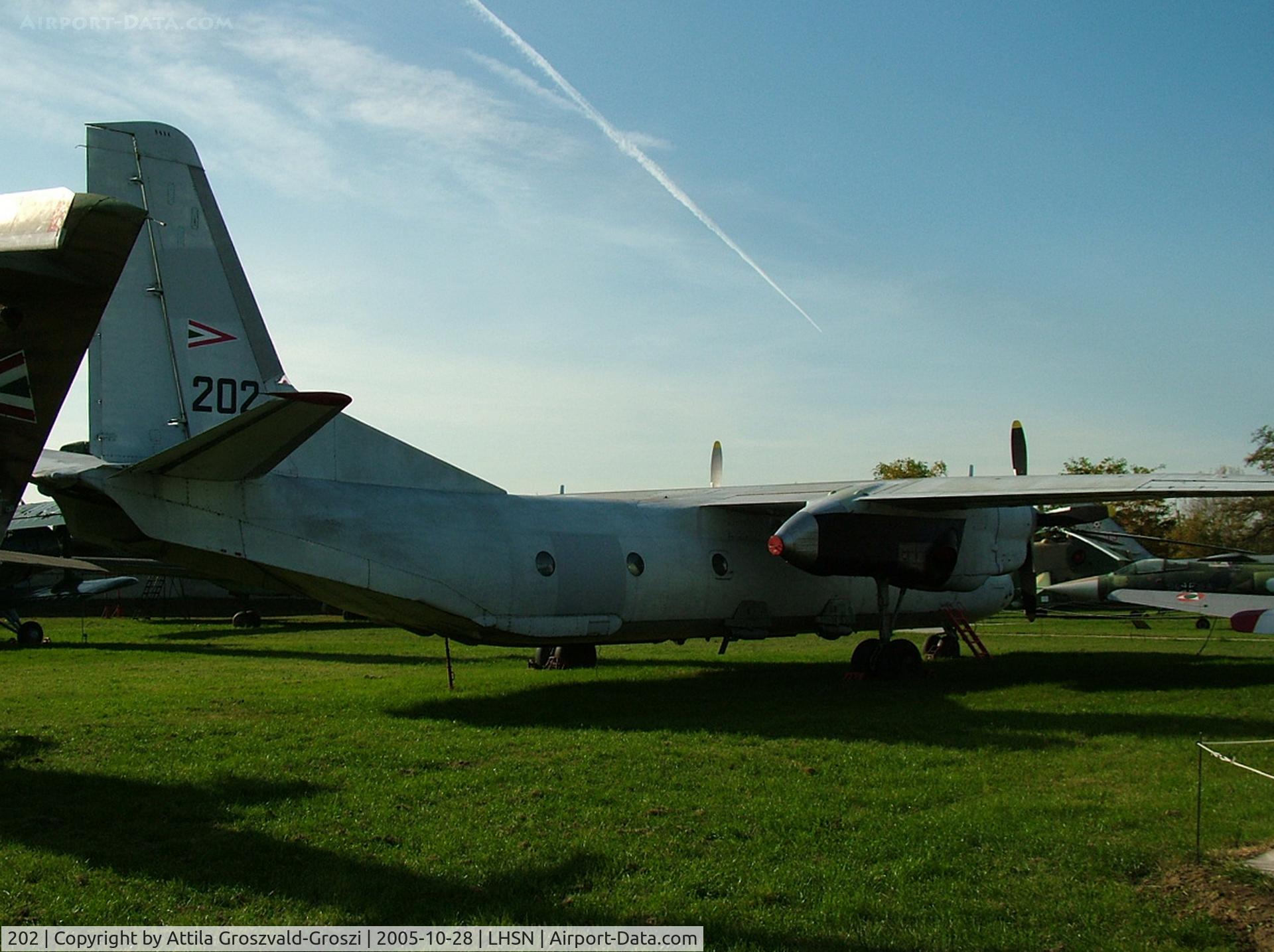 202, 1974 Antonov An-26 C/N 02202, Szolnok airplane museum, Hungary (Hungary is not in operation