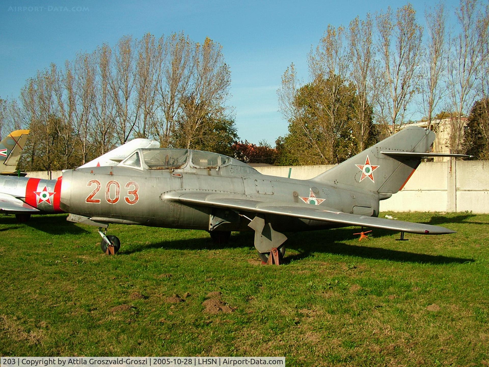 203, 1955 Mikoyan-Gurevich MiG-15UTI C/N 10993203, Szolnok airplane museum, Hungary