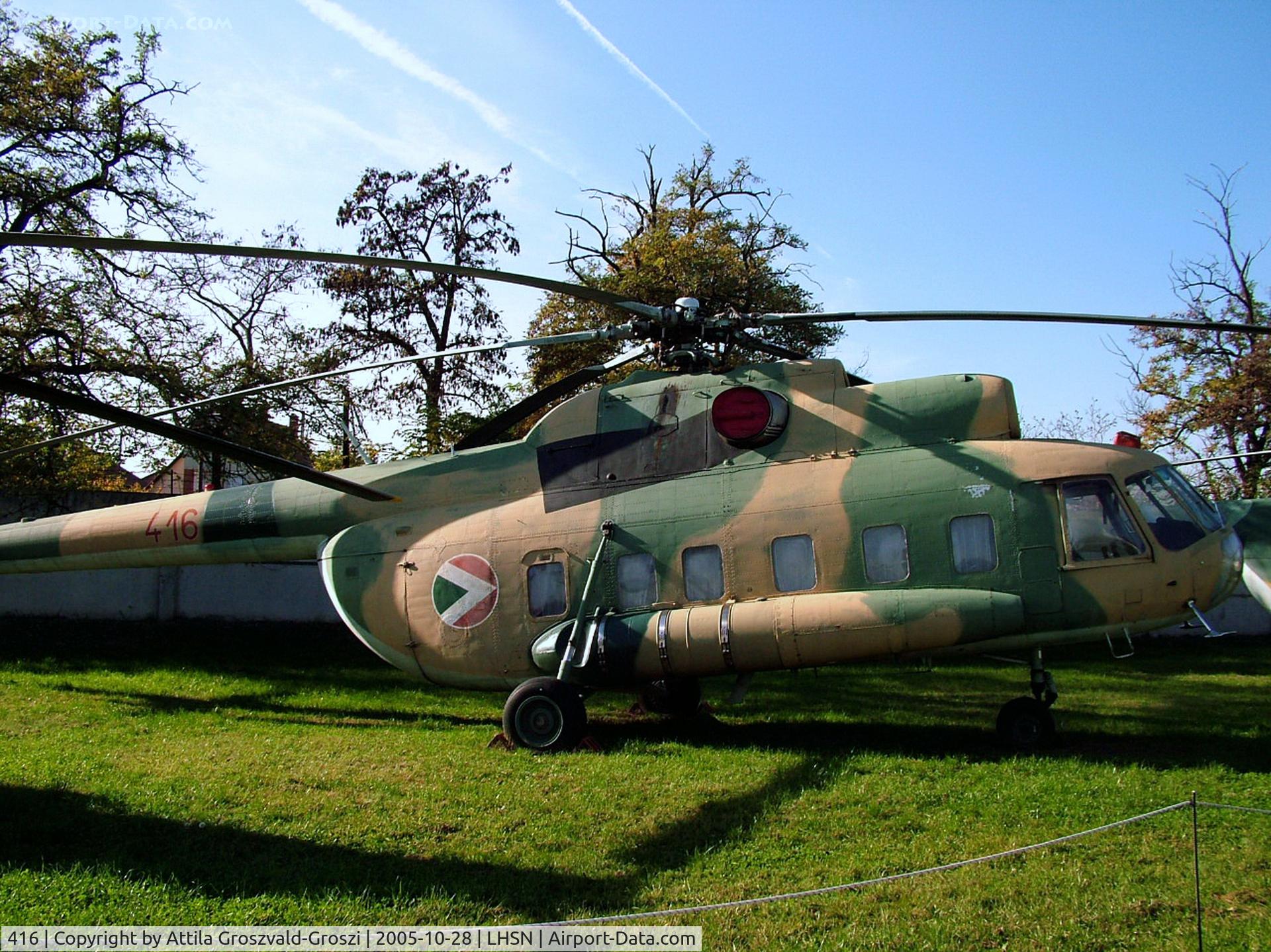 416, 1969 Mil Mi-8S Hip C/N 10416, Szolnok airplane museum, Hungary