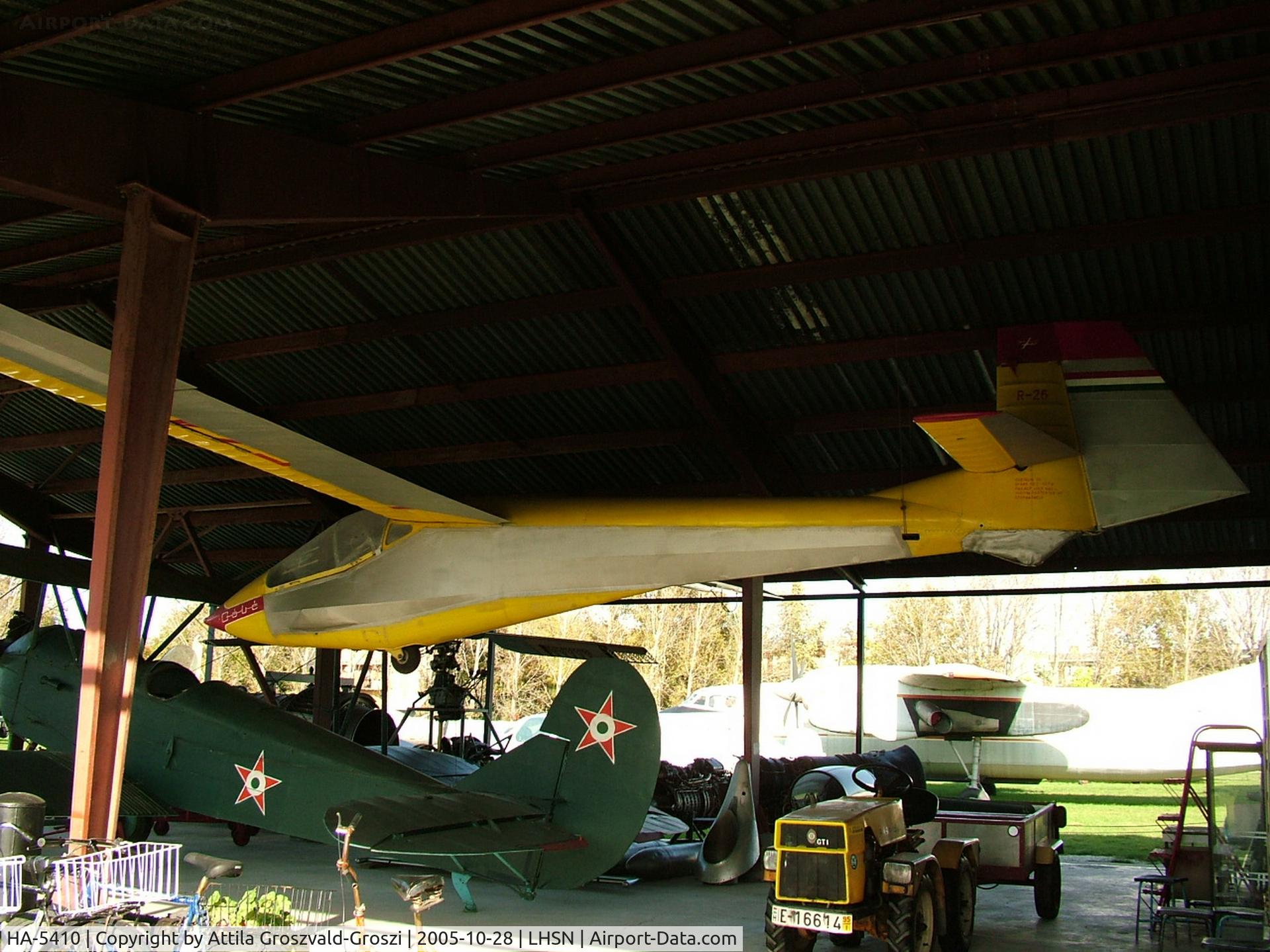 HA-5410, 1966 Rubik R-26S Góbé C/N E-1279, Szolnok airplane museum, Hungary