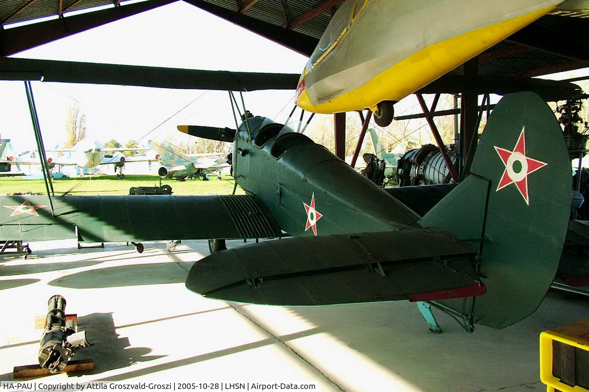 HA-PAU, 1954 PZL-Okecie CSS-13 (Polikarpov Po-2) C/N 0443, Szolnok airplane museum, Hungary