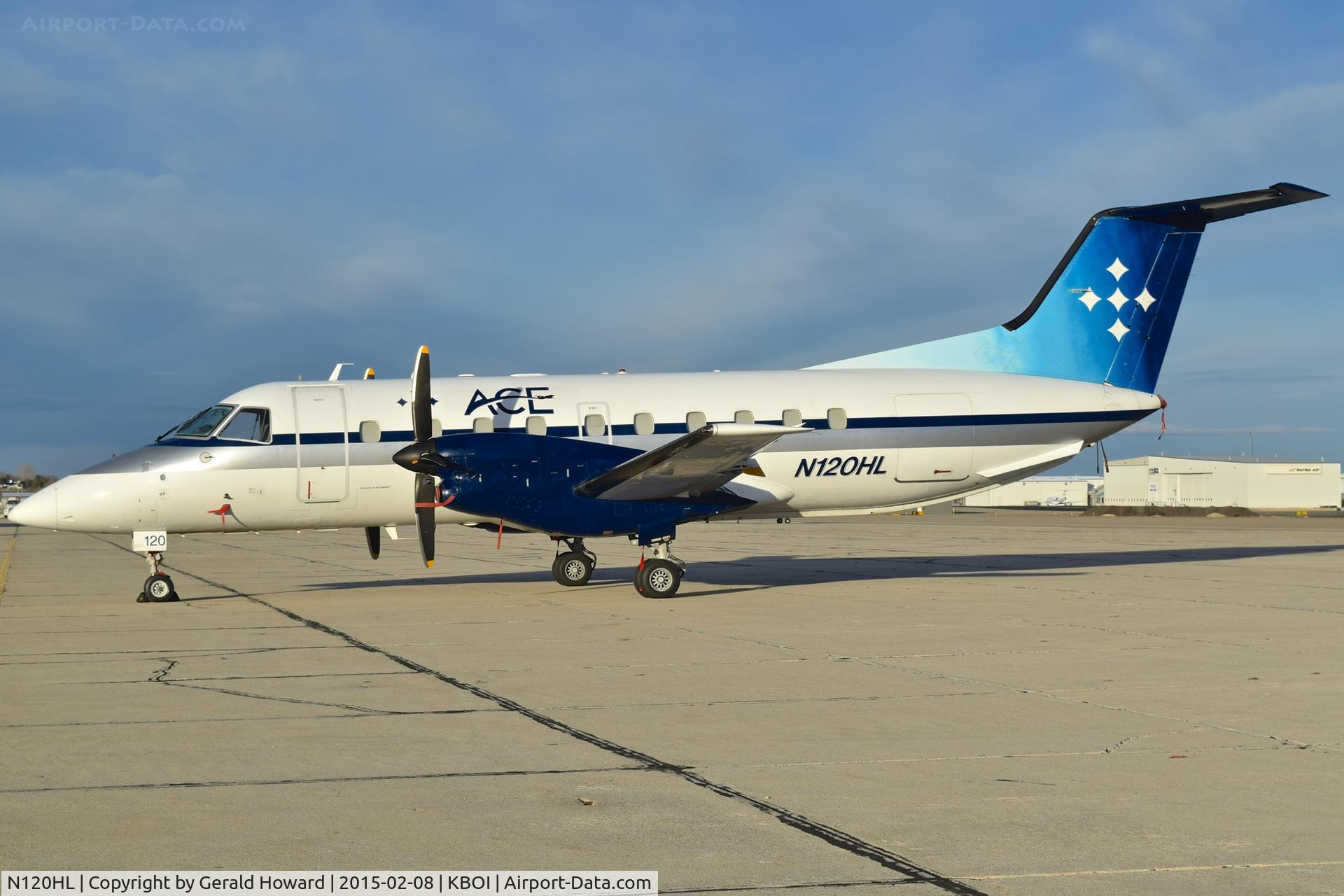 N120HL, 1988 Embraer EMB-120ER Brasilia C/N 120.111, Parked on south GA ramp.