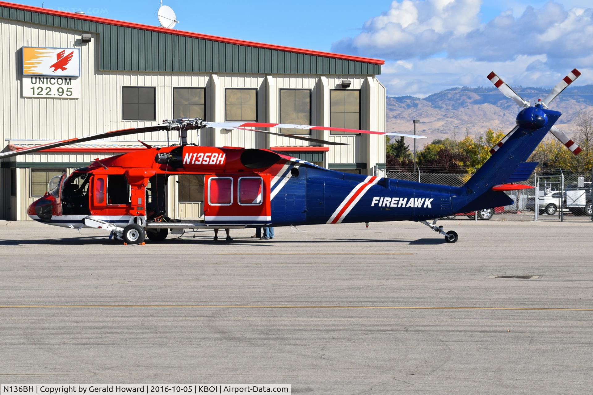 N136BH, 1992 Sikorsky S-70A-27 C/N 701835, Parked on Firehawk ramp.