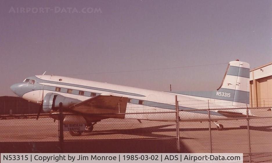 N53315, 1940 Douglas Super DC-3S (Super DC-3) C/N 43159, Scanned from print
