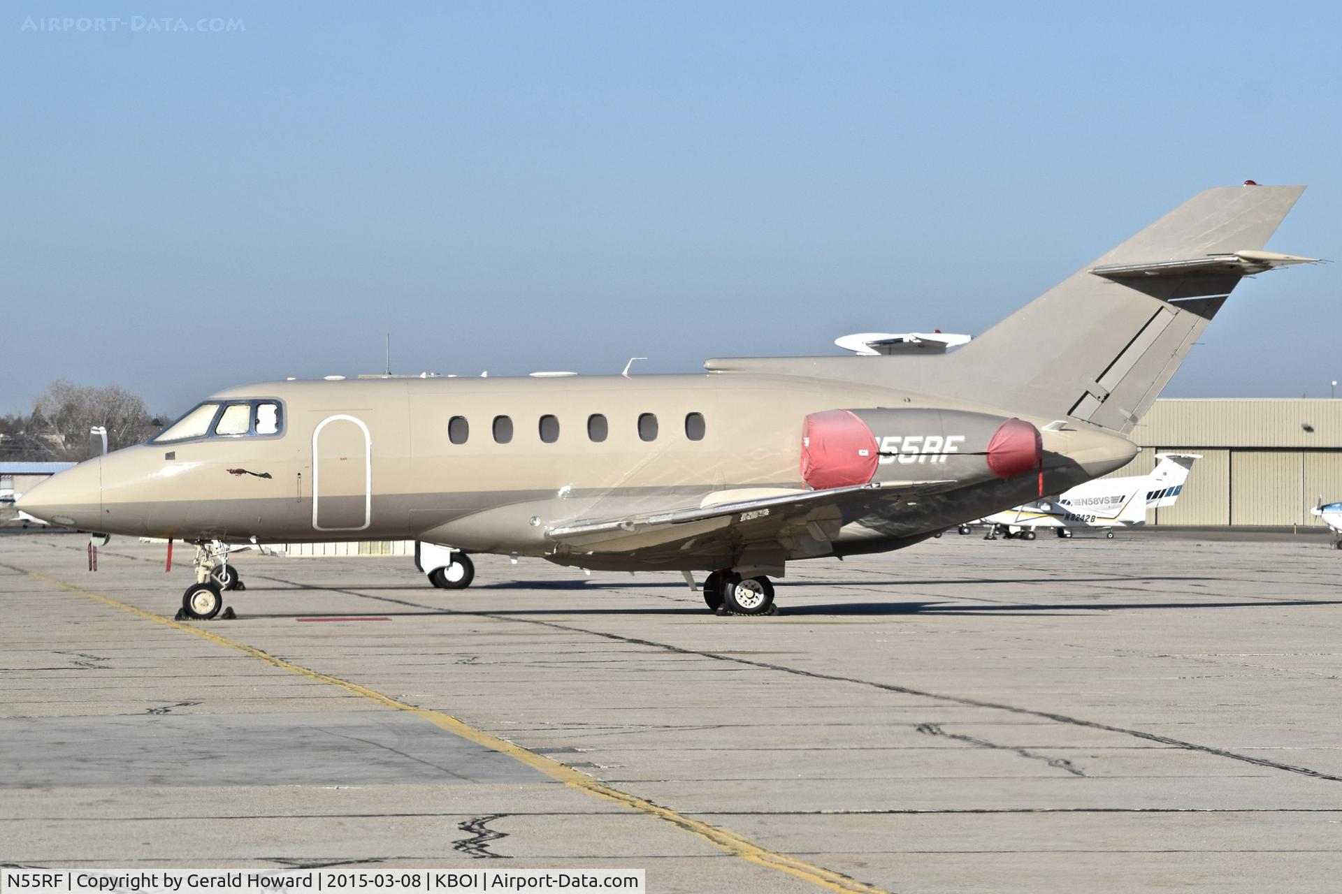 N55RF, 1964 Hawker Siddeley DH-125 C/N 25020, Parked on south GA ramp.