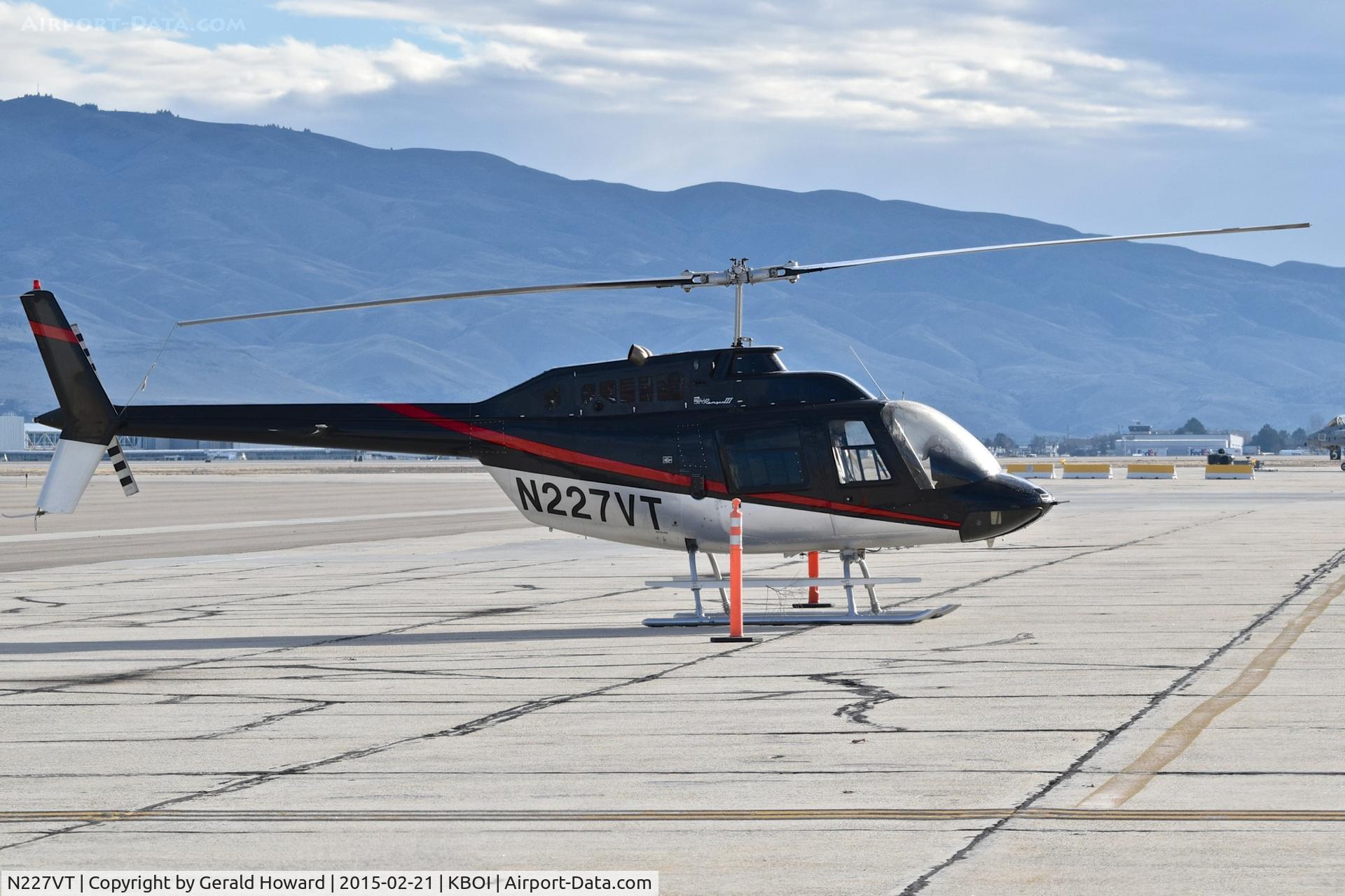 N227VT, 1981 Bell 206B JetRanger III C/N 3480, Parked on the south GA ramp.