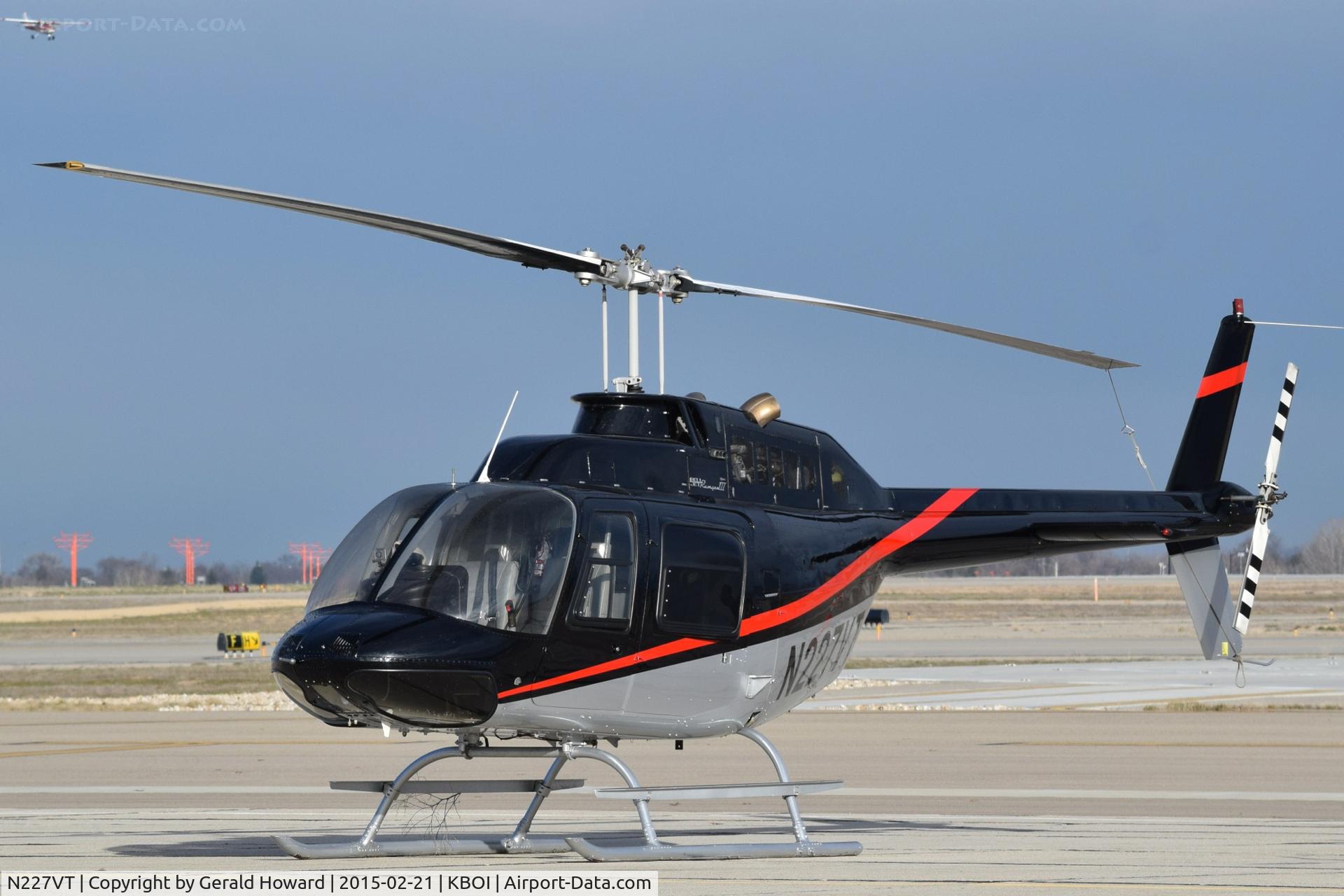 N227VT, 1981 Bell 206B JetRanger III C/N 3480, Parked on the south GA ramp.
