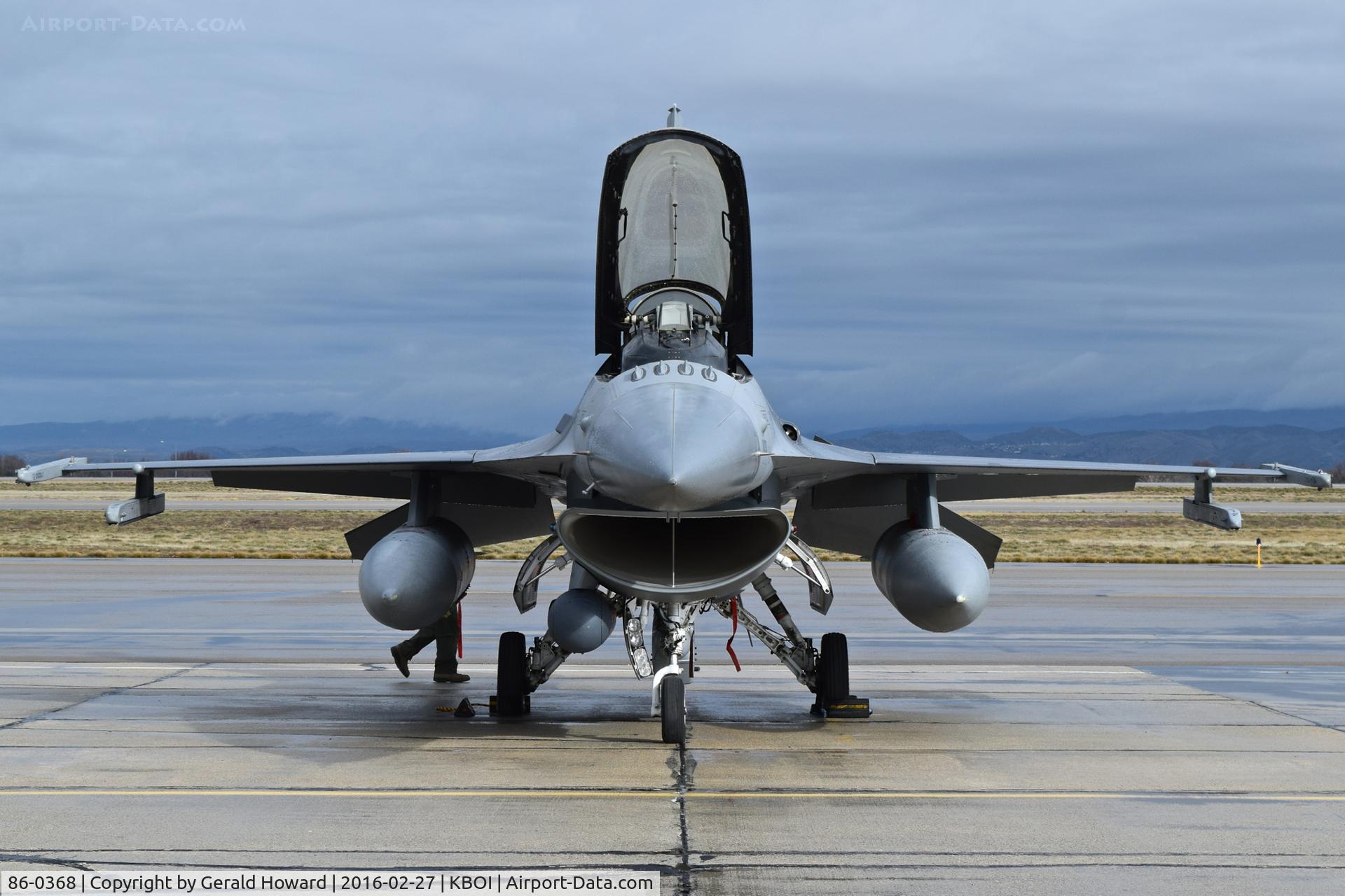 86-0368, 1986 General Dynamics F-16C Fighting Falcon C/N 5C-474, 120th Fighter Sq.,“Mile High Militia”, 140th Wing, Colorado ANG.
