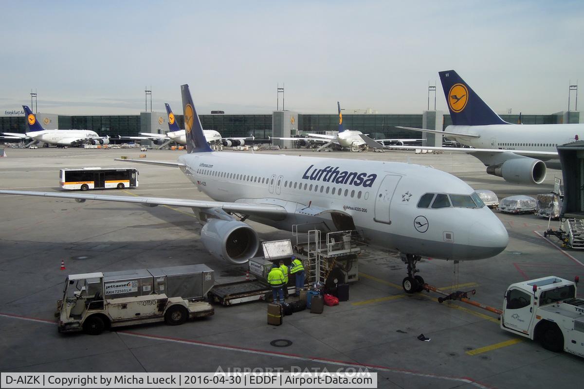 D-AIZK, 2012 Airbus A320-214 C/N 5122, At Frankfurt