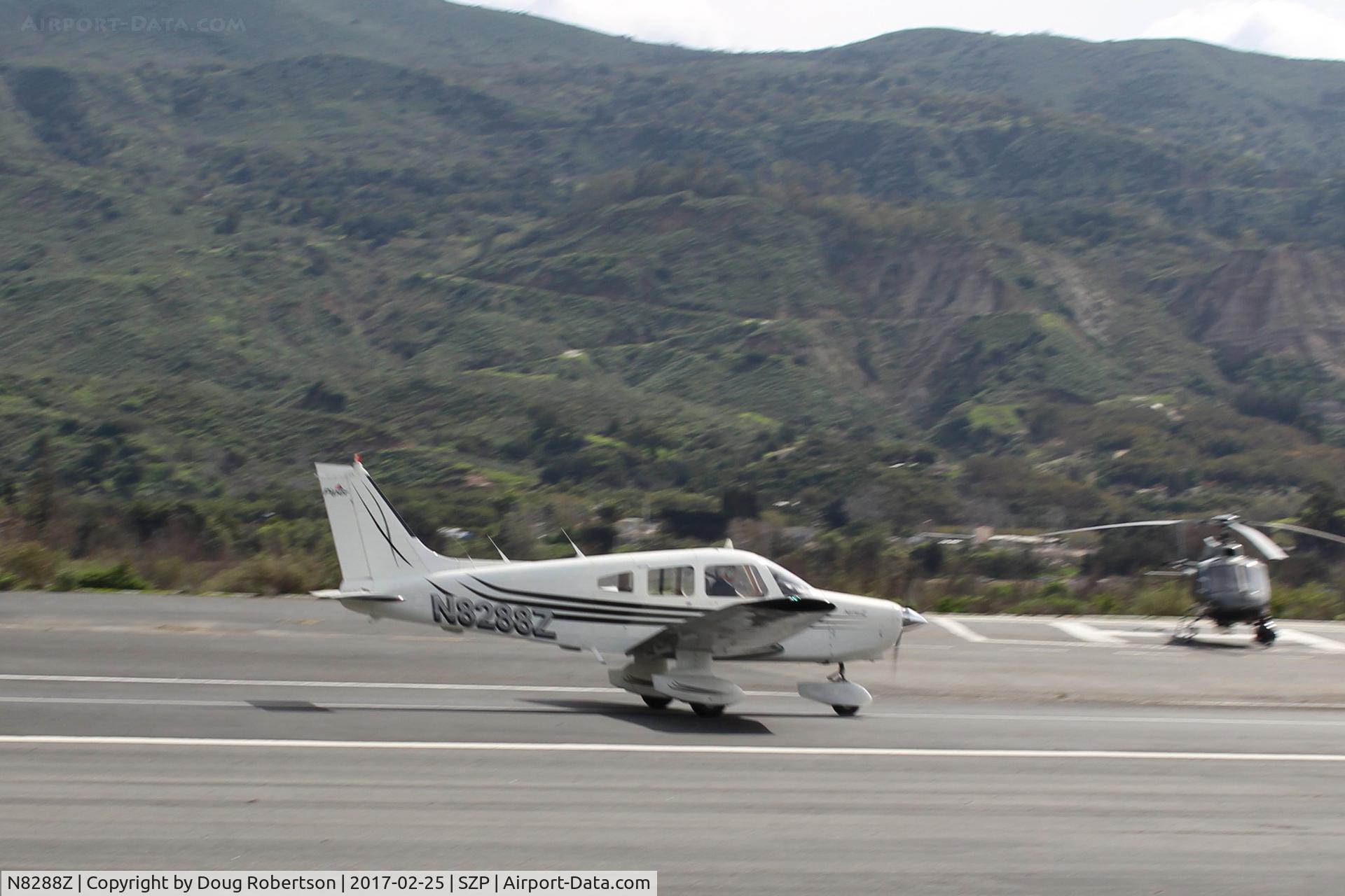 N8288Z, 1980 Piper PA-28-161 Warrior II C/N 28-8116071, 1980 Piper PA-28-161 WARRIOR II, Lycoming O-320-D3G 160 Hp, takeoff roll Rwy 22
