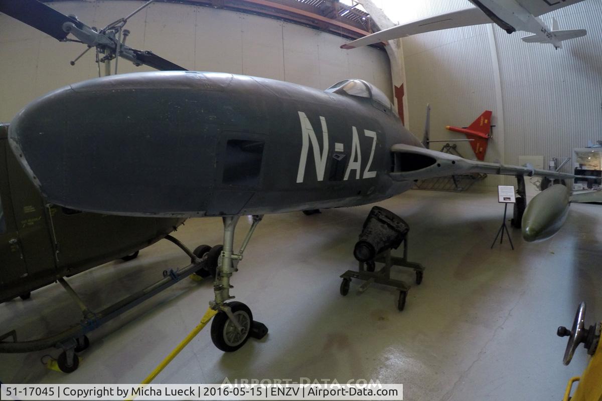 51-17045, 1951 Republic RF-84F Thunderflash C/N 355, At the Flyhistorisk Museum in Sola