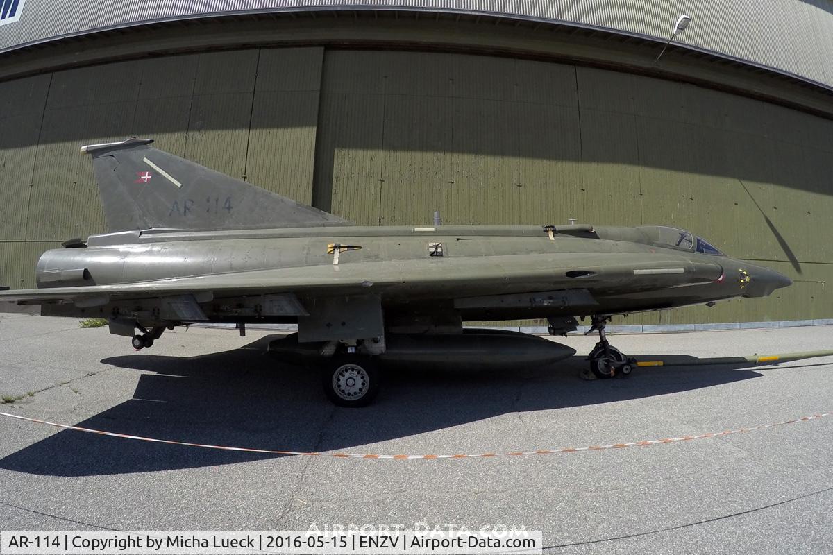 AR-114, 1971 Saab RF-35 Draken C/N 35-1114, At the Flyhistorisk Museum in Sola
