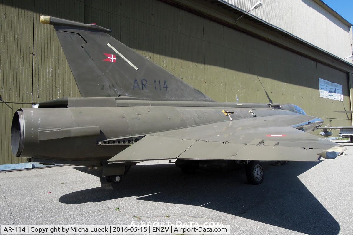 AR-114, 1971 Saab RF-35 Draken C/N 35-1114, At the Flyhistorisk Museum in Sola