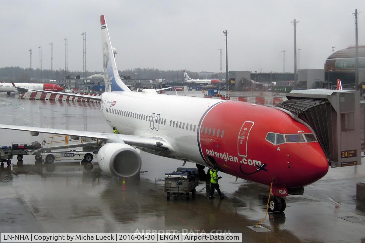 LN-NHA, 2014 Boeing 737-8JP C/N 41129, rai, rain, rain