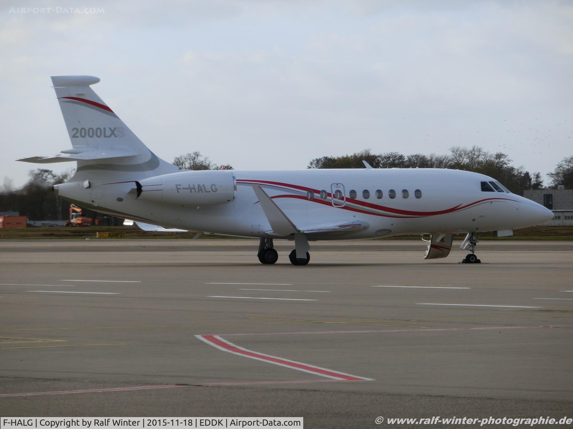 F-HALG, Dassault Falcon 2000EX C/N 290, Dassault Falcon 2000EX - Dassault Aviation - 290 - F-HALG - 18.11.2015 - CGN