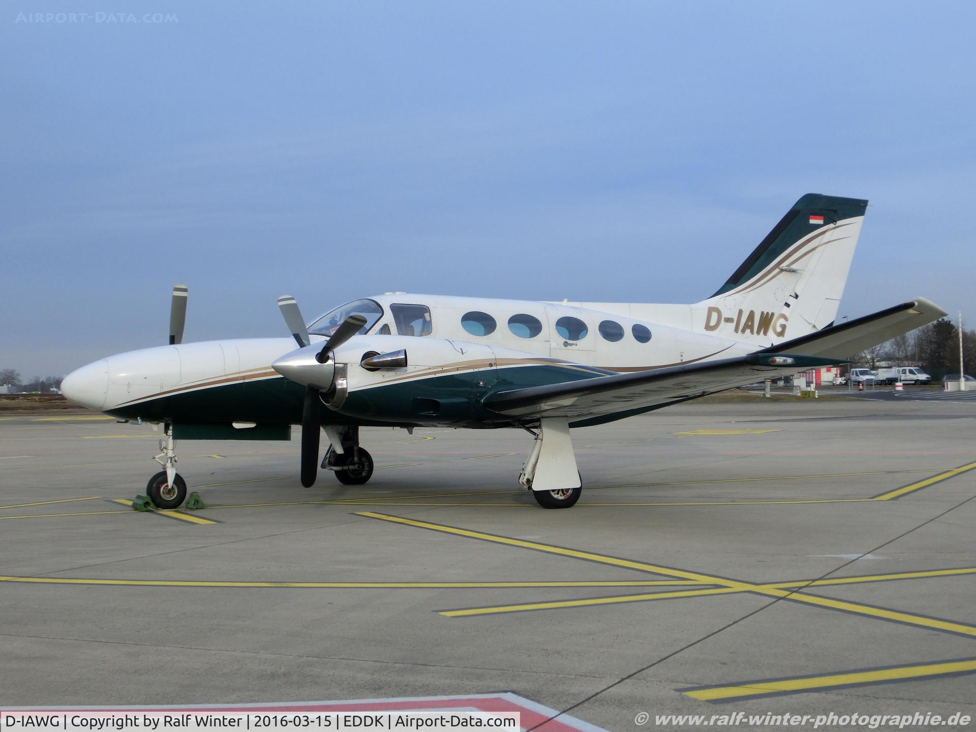 D-IAWG, 1982 Cessna 425 Conquest 1 C/N 425-0160, Cessna 425 Conquest 1 - Aerowest Hannover - 425-0160 - D-IAWG - 15.03.2016 - CGN