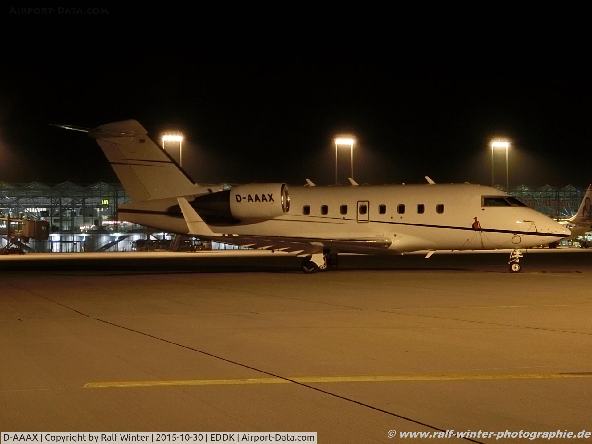 D-AAAX, 2000 Bombardier Challenger 604 (CL-600-2B16) C/N 5449, Bombardier CL-600-2B16 Challenger 604 - Air Independence - 5449 - D-AAAX - 30.10.2015 - CGN