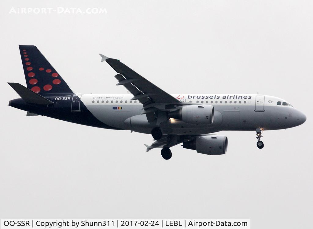 OO-SSR, 2010 Airbus A319-112 C/N 4275, Landing rwy 07L