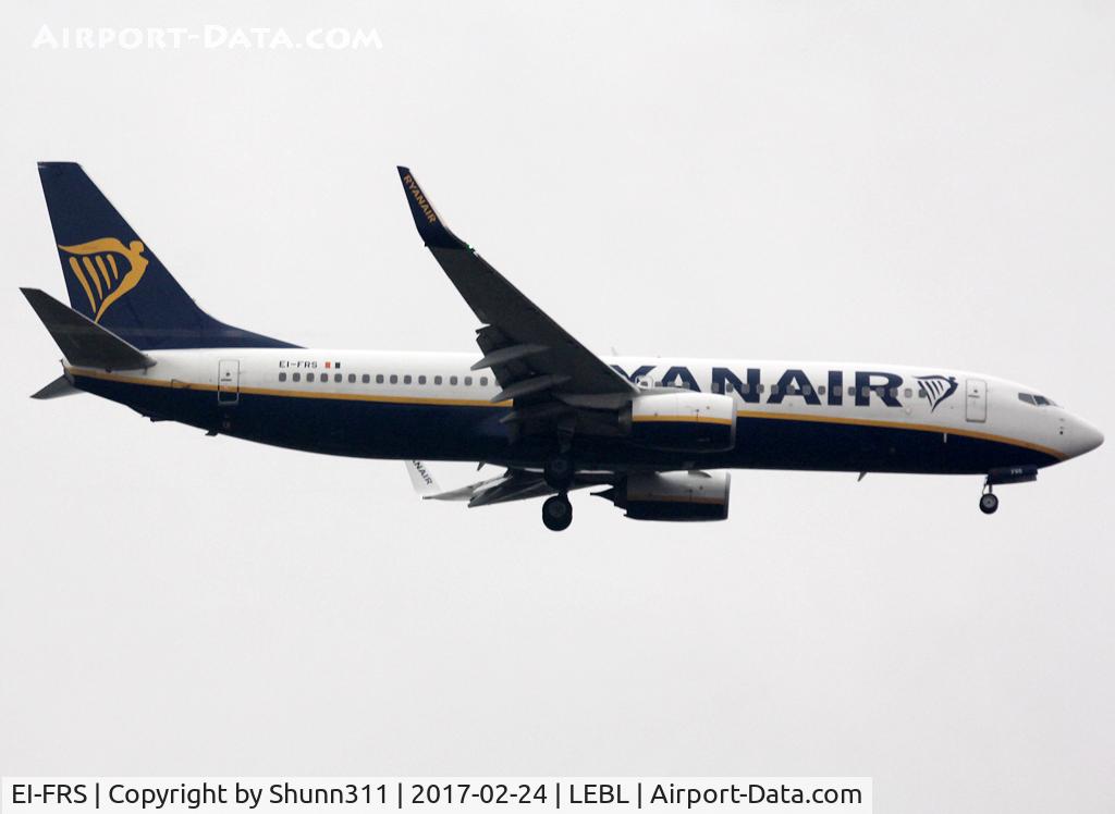 EI-FRS, 2016 Boeing 737-8AS C/N 44745, Landing rwy 07L