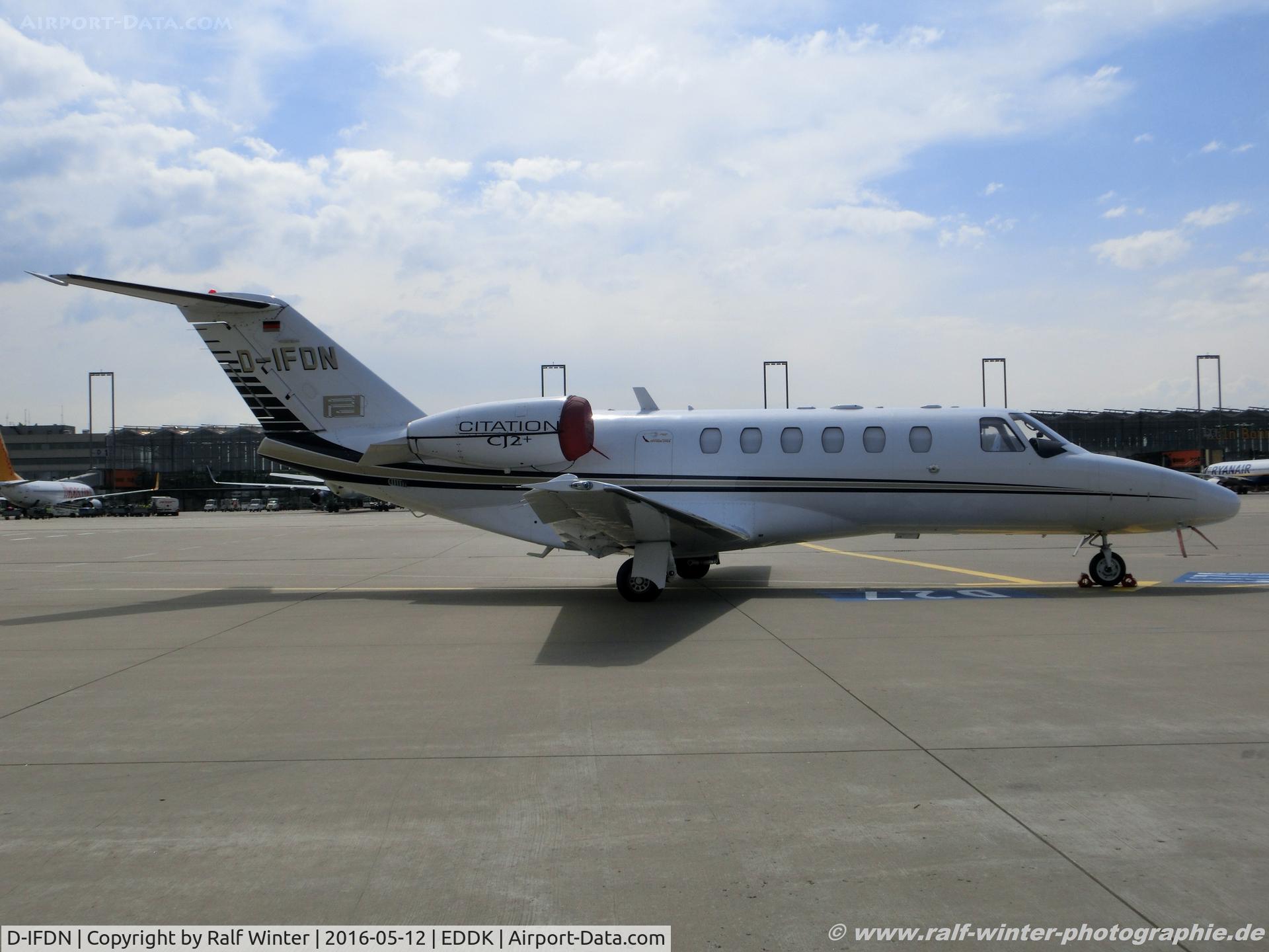 D-IFDN, 2007 Cessna 525A  Citation CJ2+ C/N 525A-0343, Cessna 525A CitationJet CJ2+ - HTM HTM Jet Service - 3E24D7 - D-IFDN - 12.05.2016 - CGN