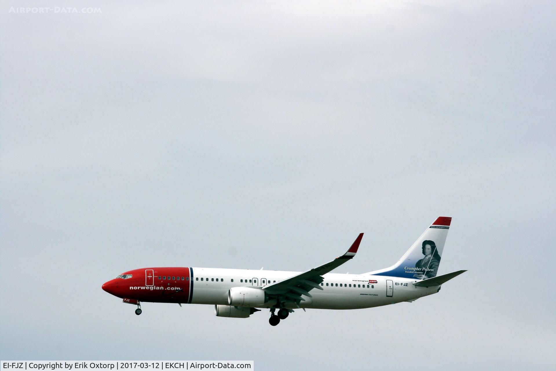 EI-FJZ, 2016 Boeing 737-800 C/N 42082, EI-FJZ landing rw 22L