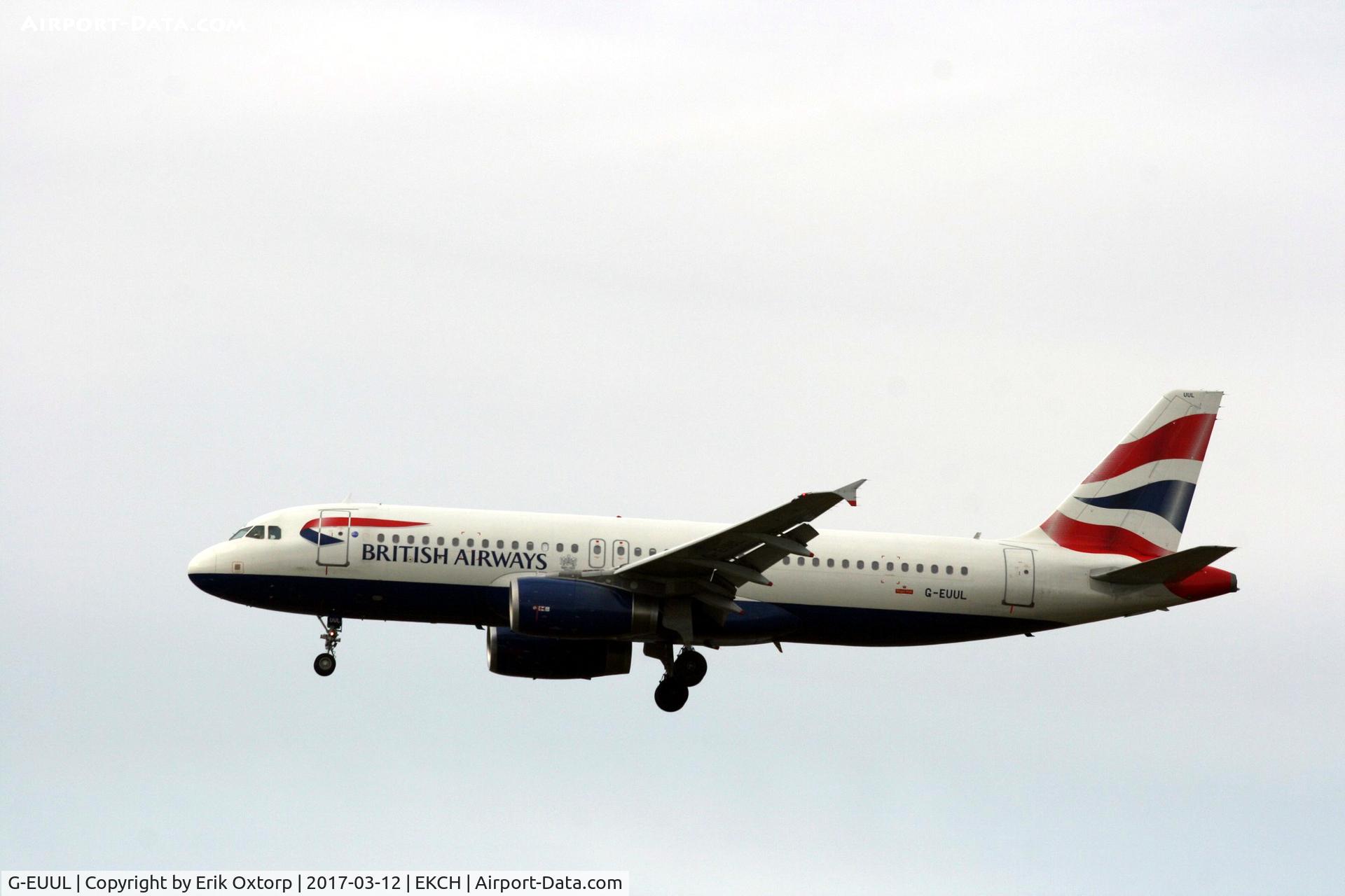 G-EUUL, 2002 Airbus A320-232 C/N 1708, G-EUUL landing rw 22L