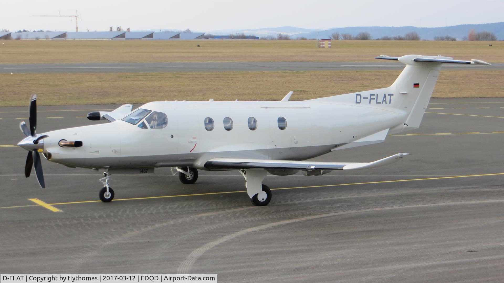 D-FLAT, 2014 Pilatus PC-12/47E C/N 1487, Pilatus PC-12 D-FLAT Bayreuth Airport