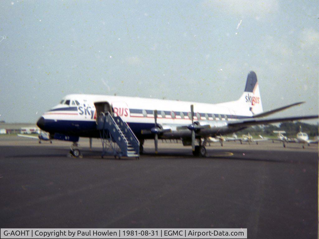 G-AOHT, 1957 Vickers Viscount 802 C/N 168, At Southend Airport, August 1981