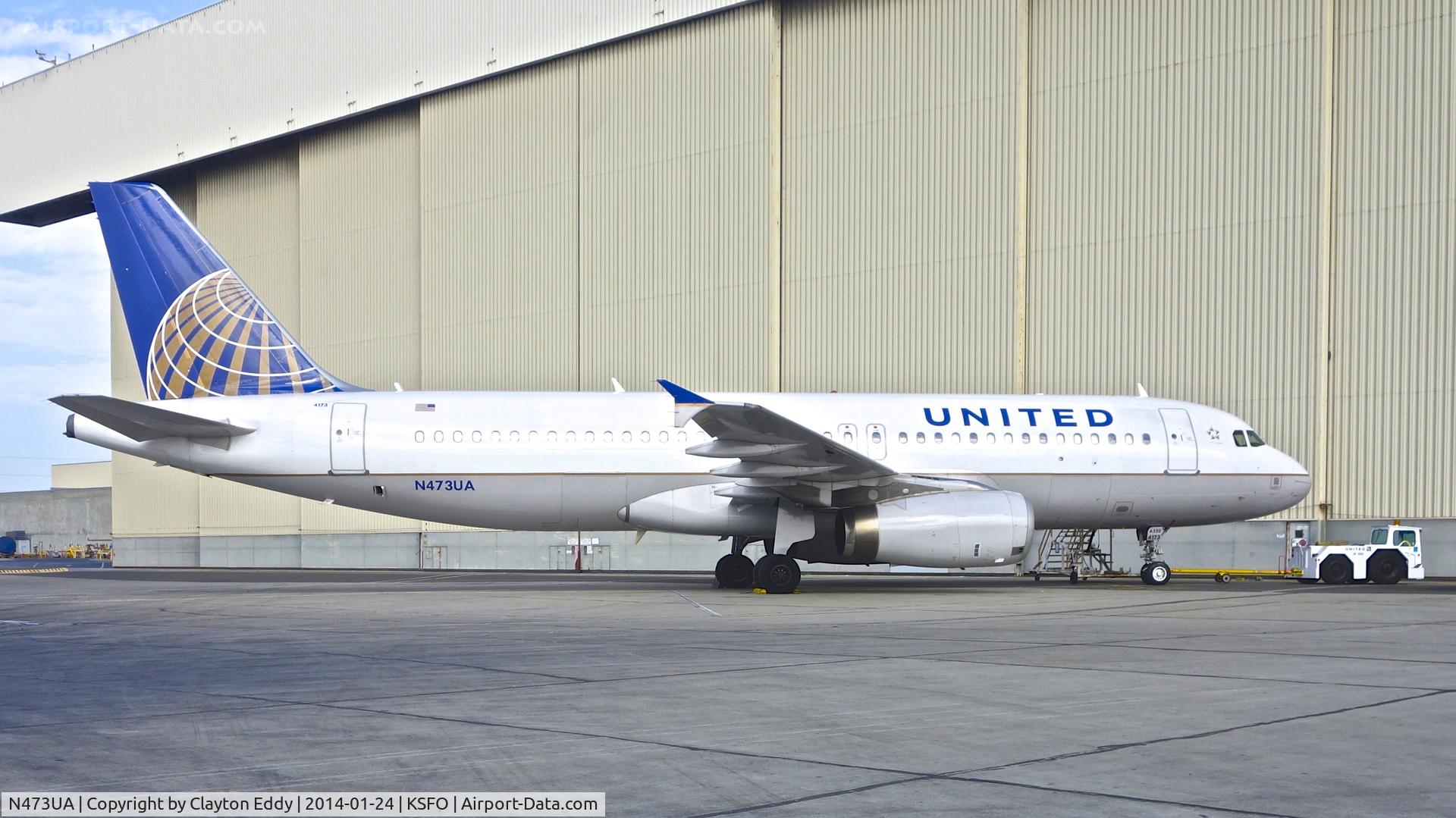 N473UA, 2001 Airbus A320-232 C/N 1469, SFO 2014