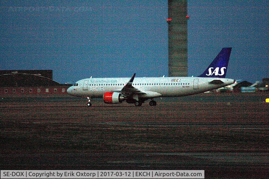 SE-DOX, 2017 Airbus A320-251N C/N 7489, Almost too dark for this Photo of brand new SE-DOX, just landed rw 22L
